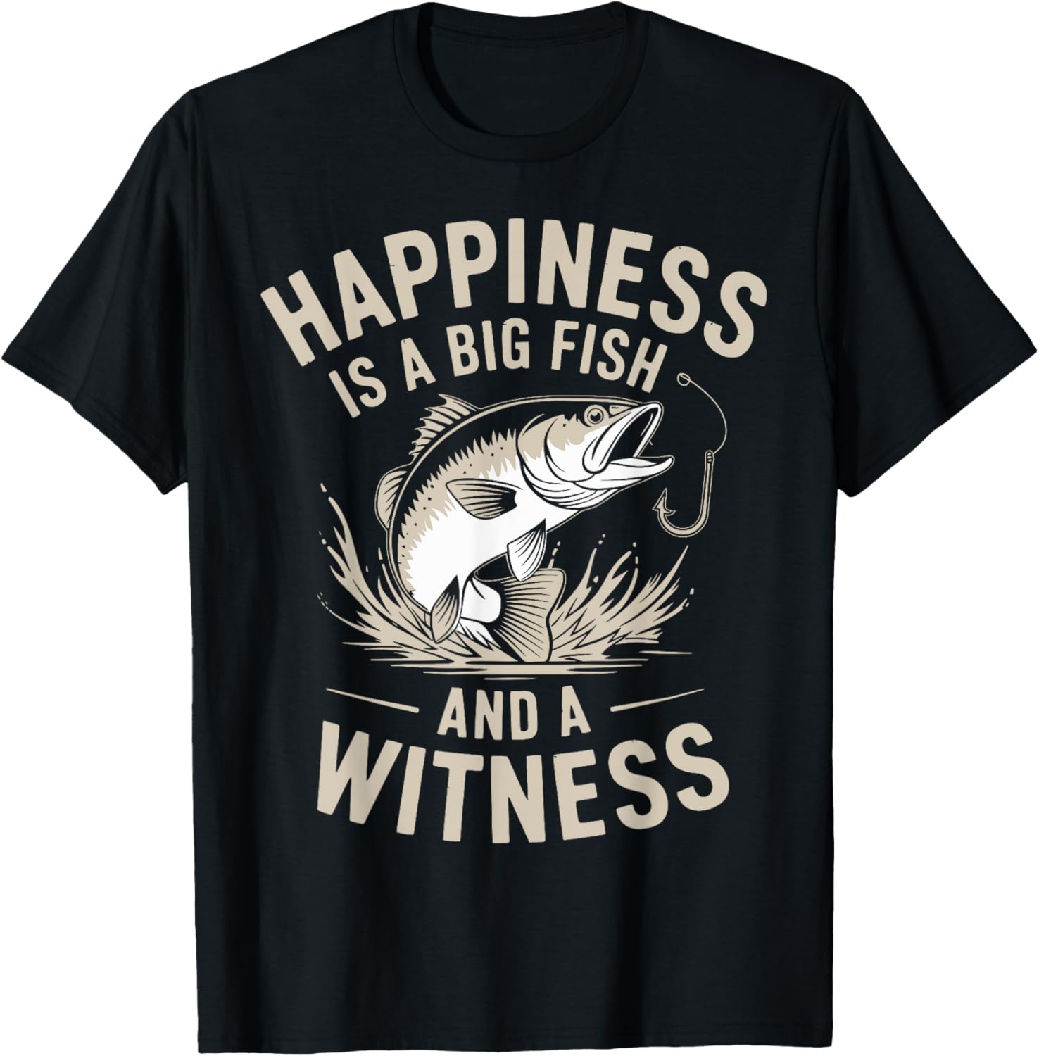 Fishing Happiness Is a Big Fish And A Witness