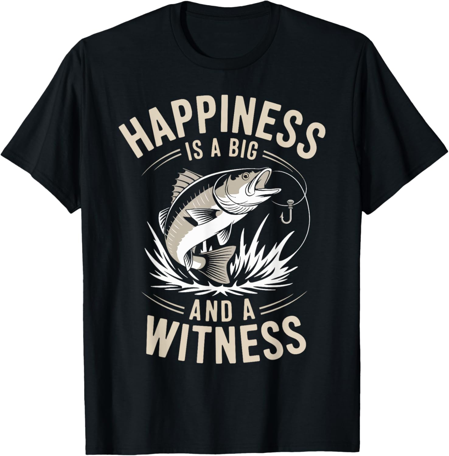 Fishing Happiness Is a Big Fish And A Witness