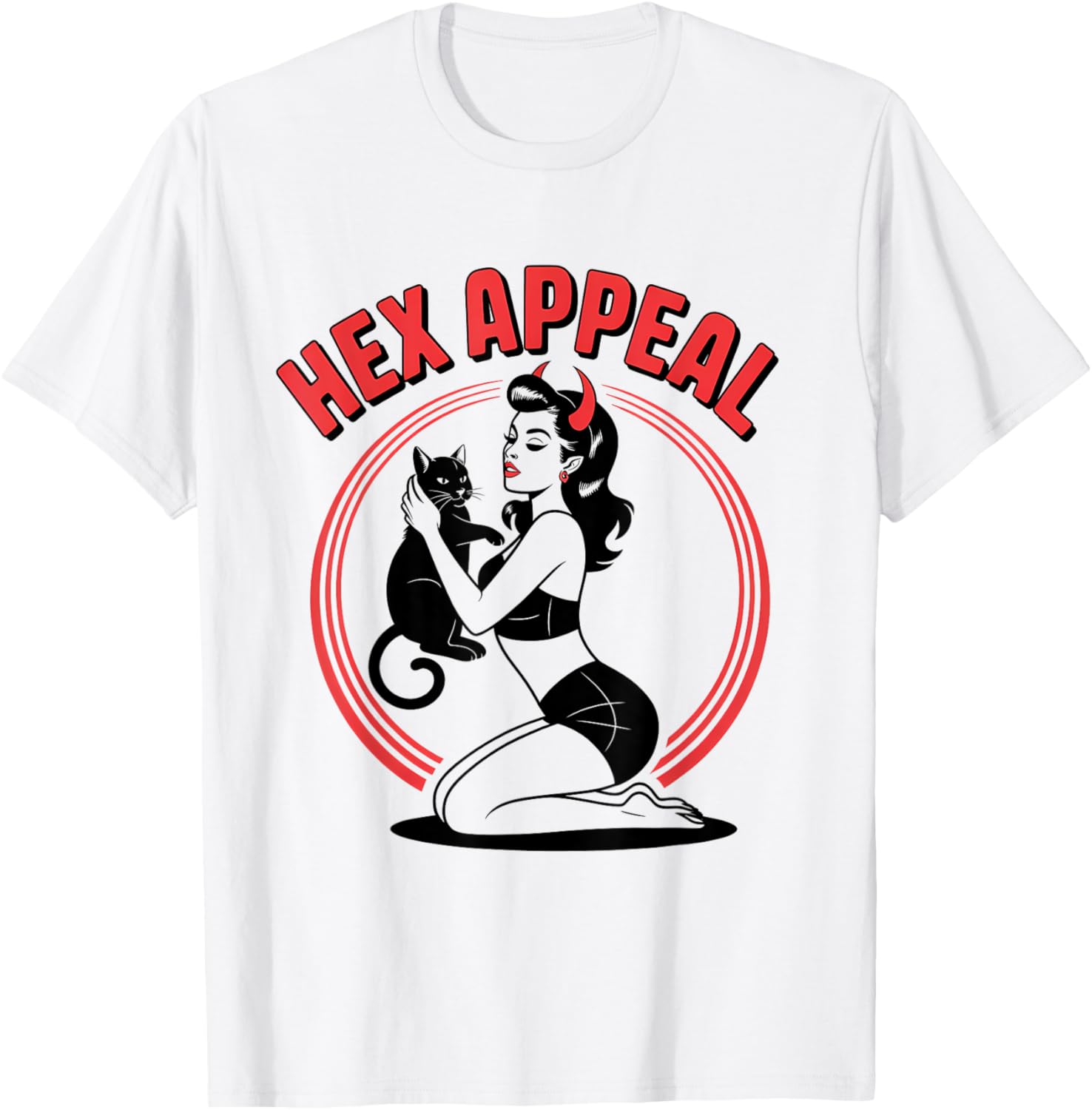 Halloween Pinup Girl Witch Hex Appeal