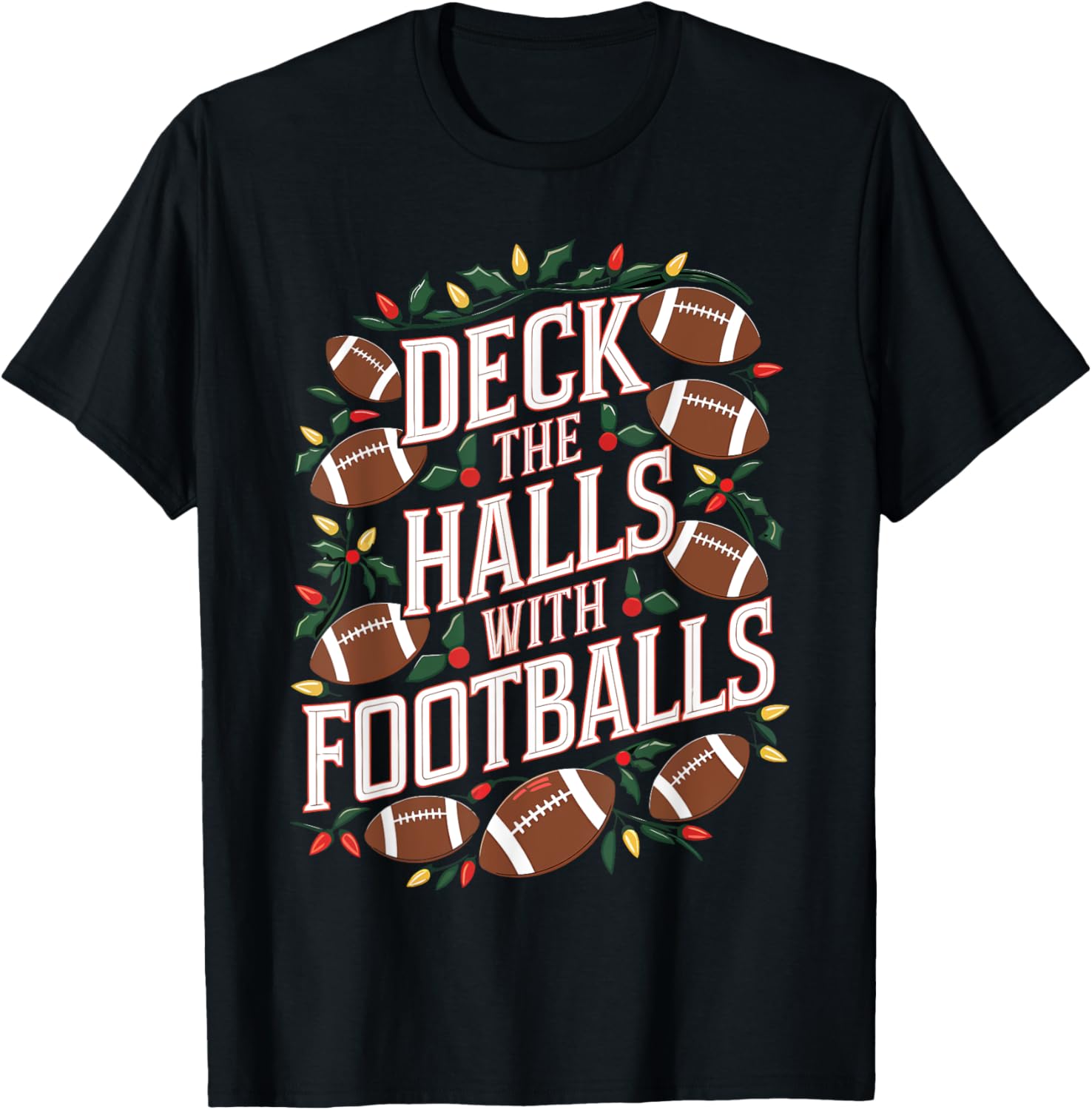 Deck The Halls With Footballs Christmas