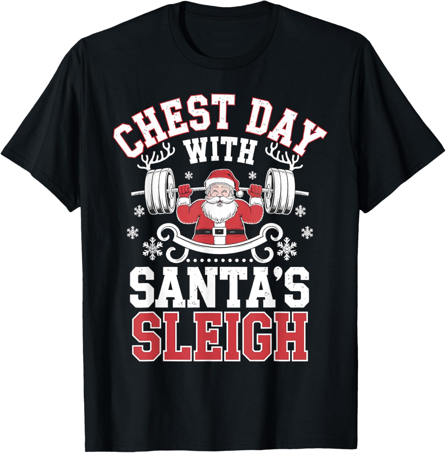 Chest Day With Santa's Sleigh Christmas Gym