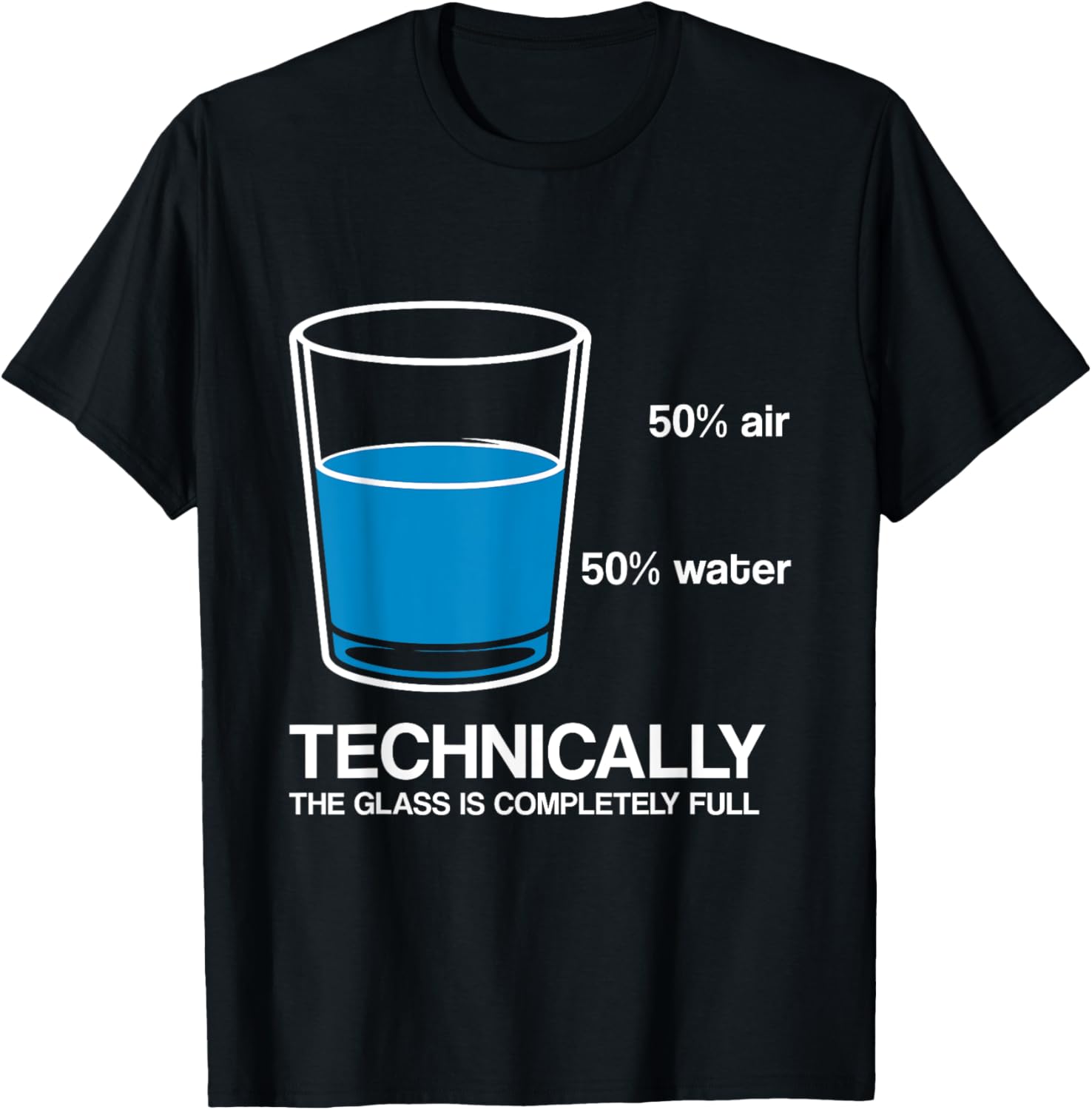 Technically The Glass is Full Science Funny