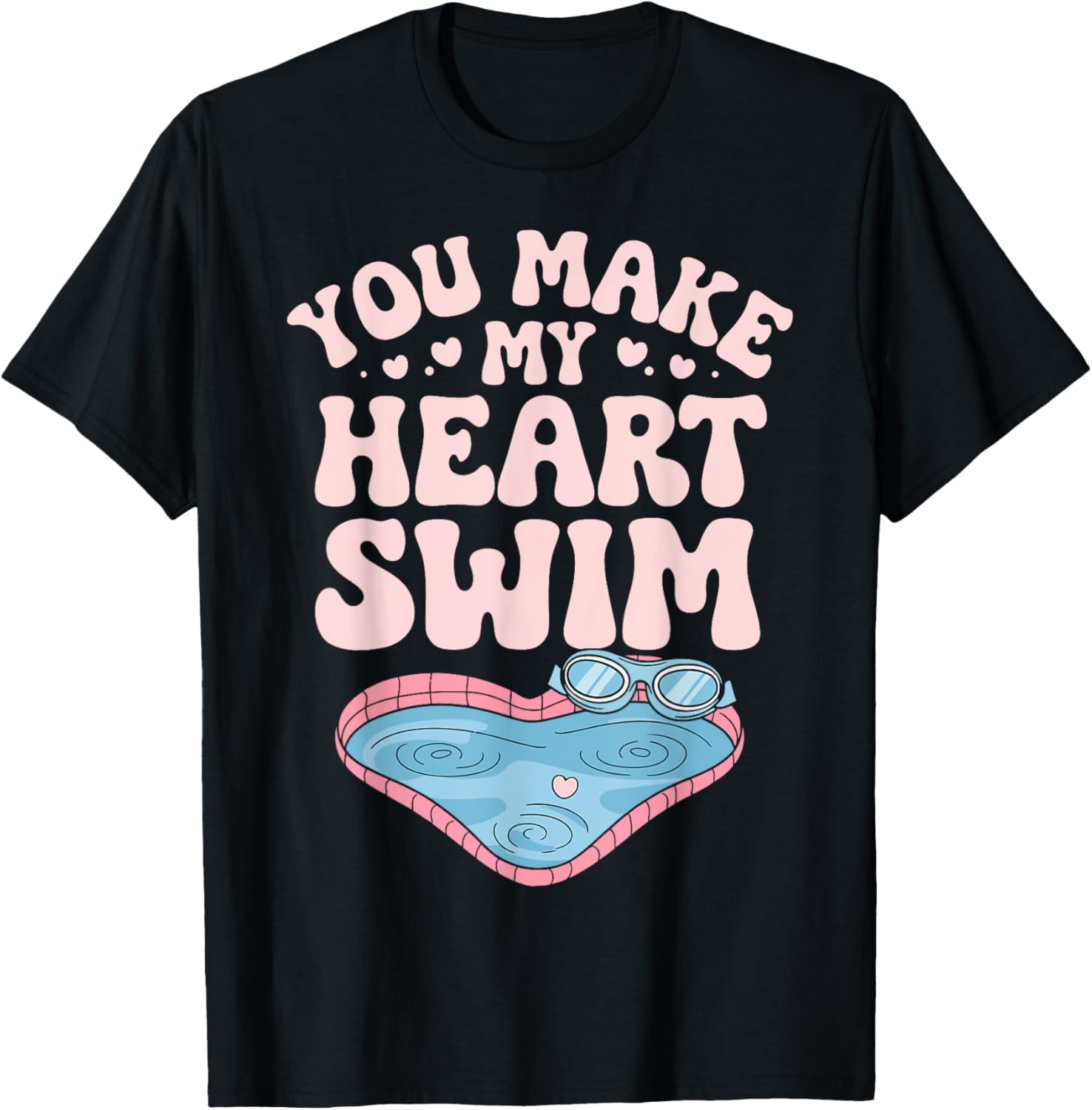 Swimmer Valentine's Day You Make My Heart Swim