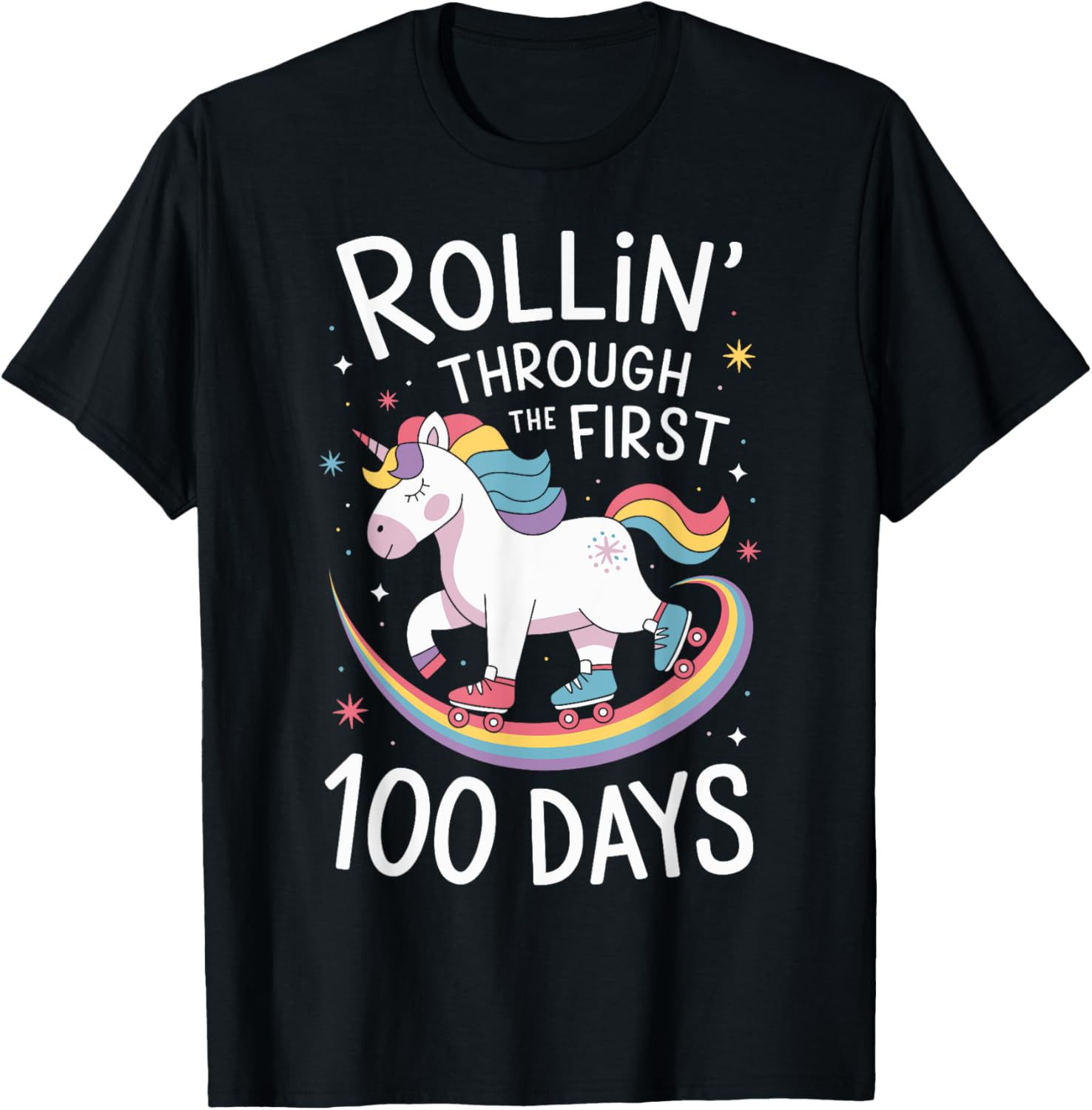 Rollin Through First 100 Days of School Unicorn
