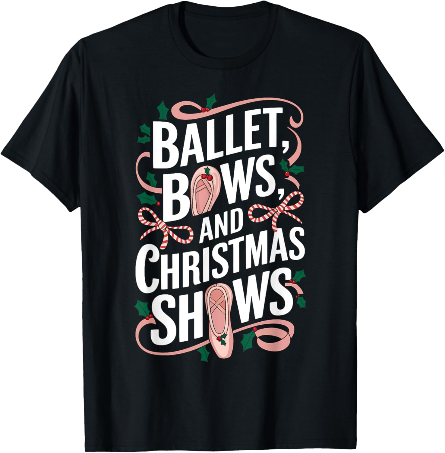 Ballet Bows and Christmas Shows Ballerina