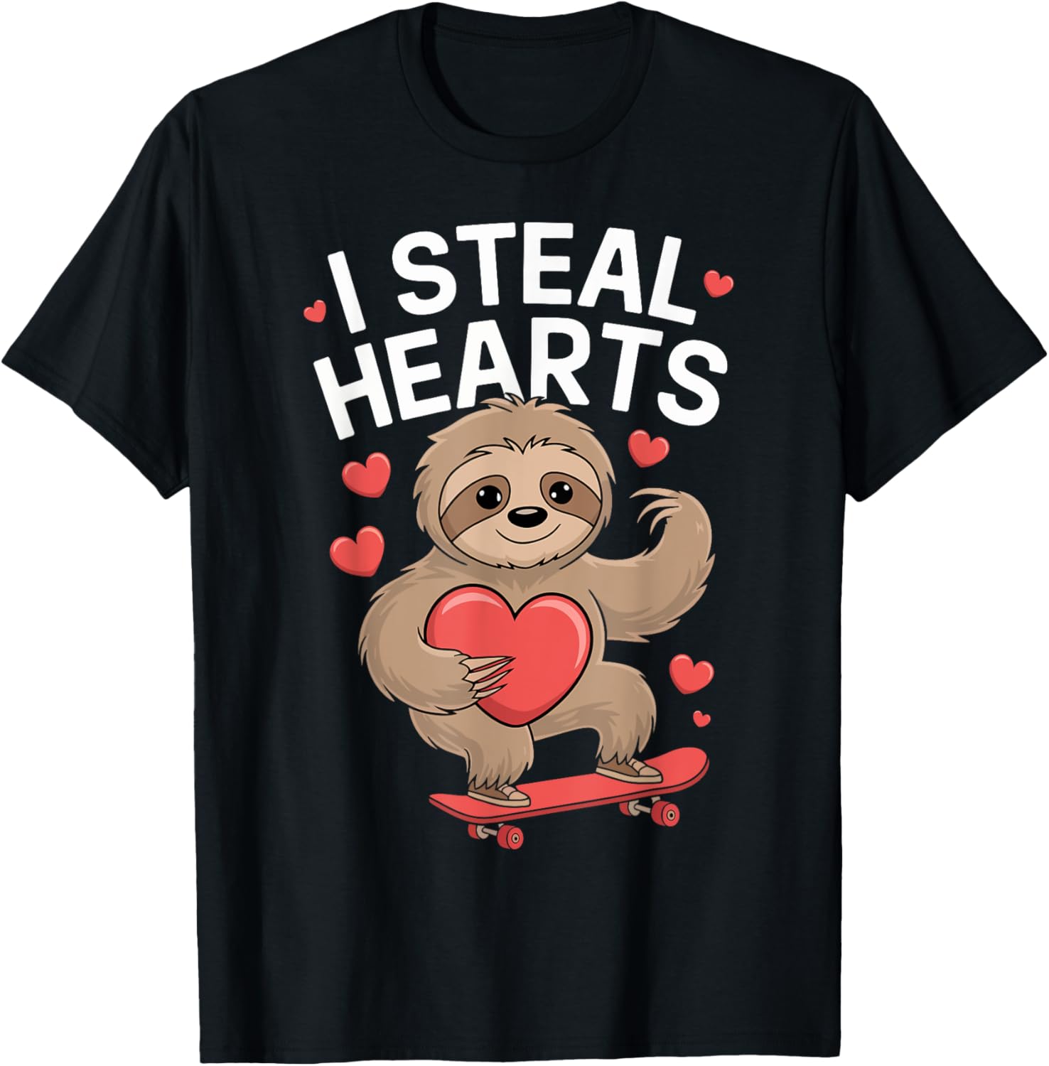 I Steal Hearts Sloth Valentine's Day