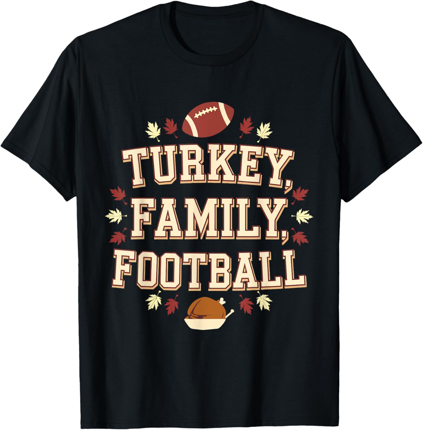 Thanksgiving Turkey Family Football