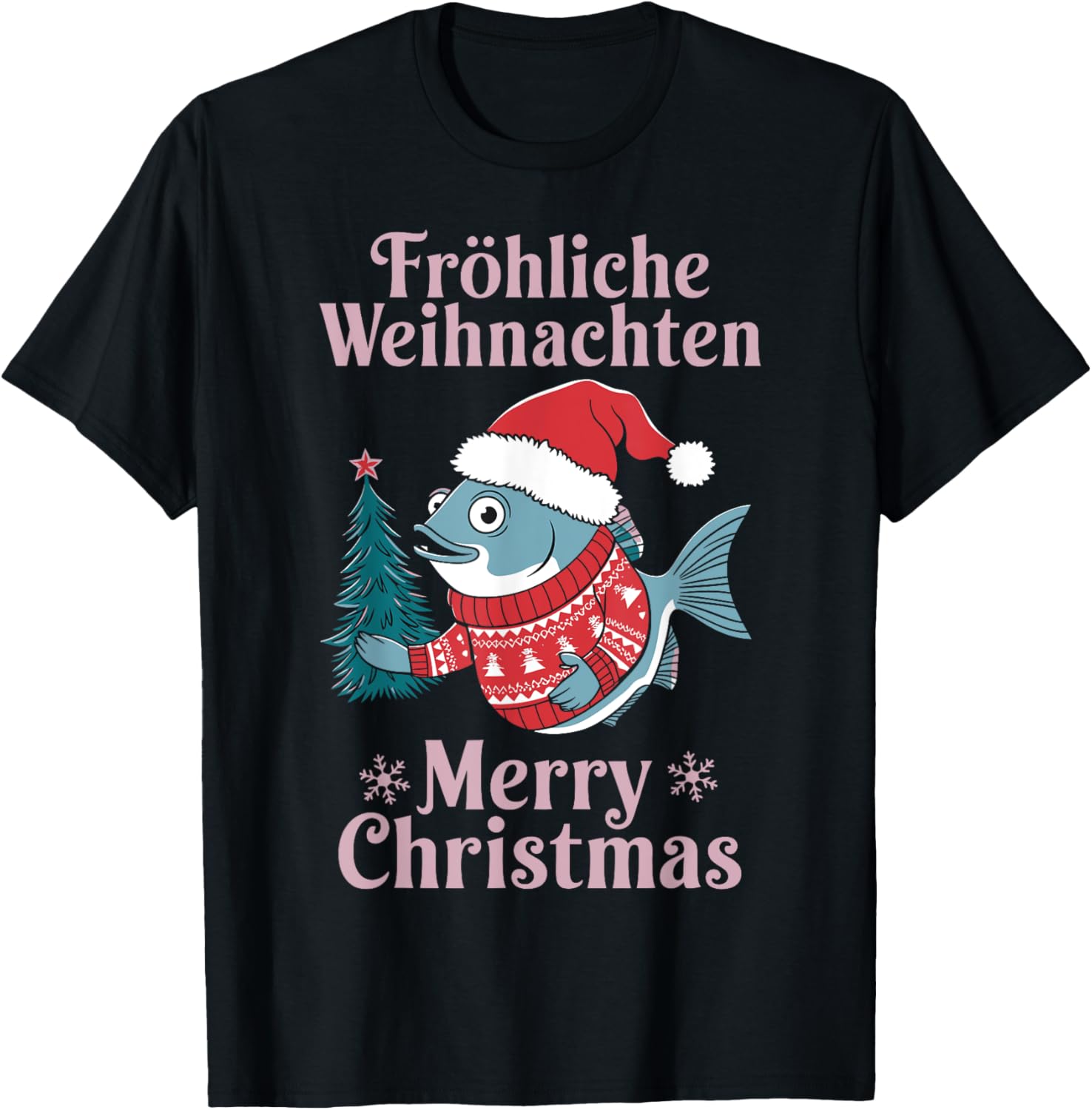 Merry Christmas Fishing Fröhliche Weihnachten Angeln