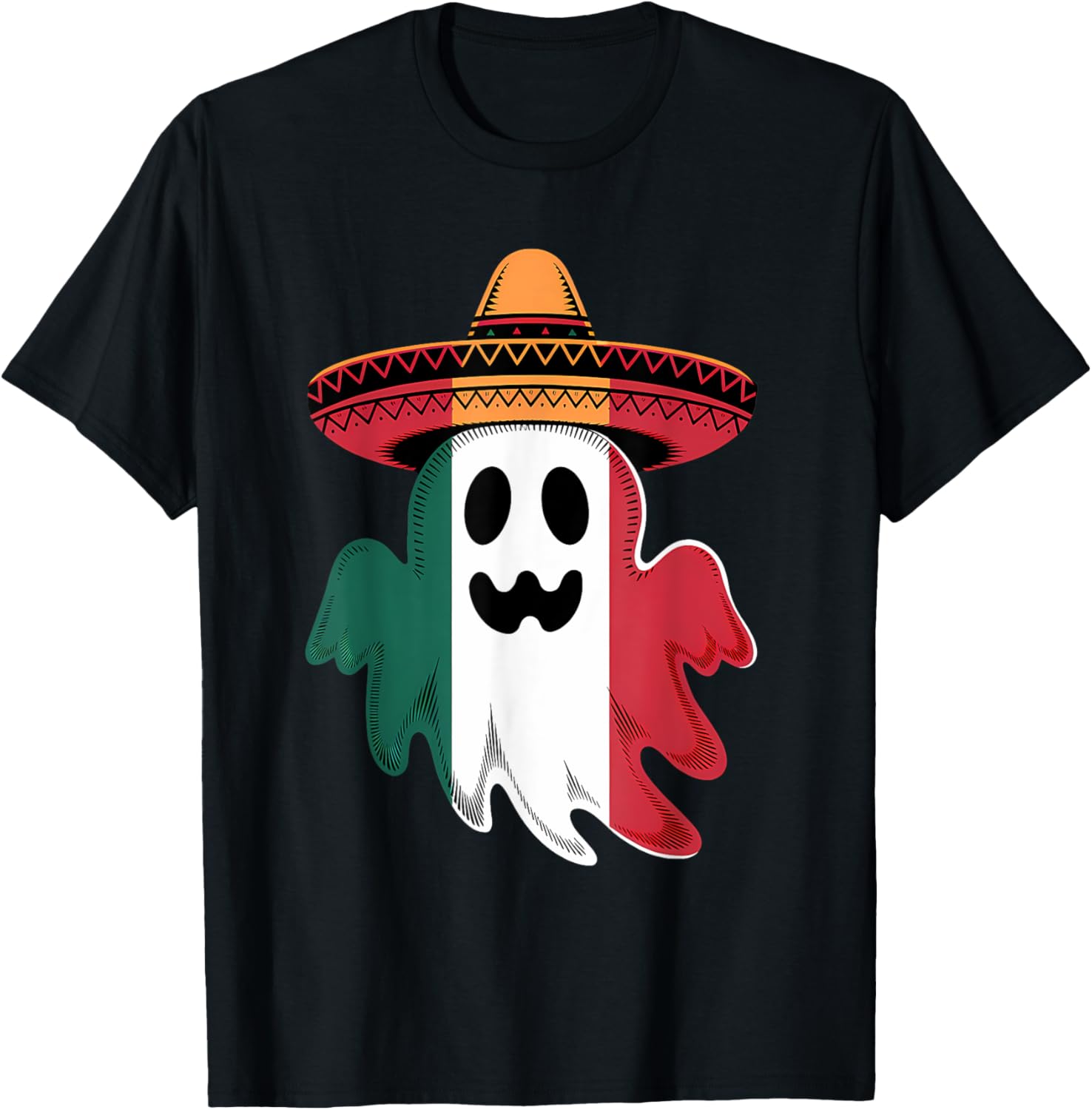 Halloween Ghost Mexican Flag