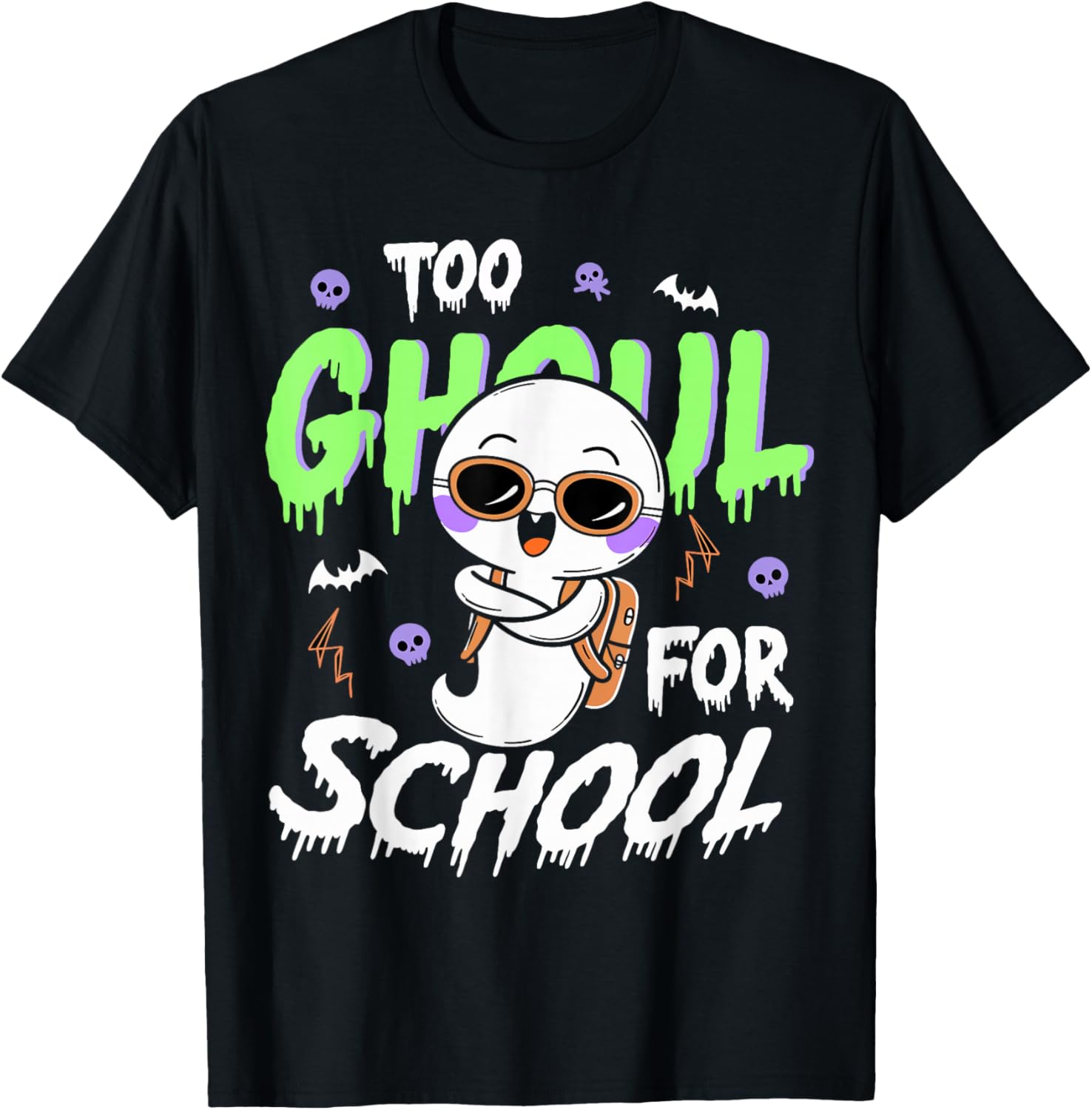 Halloween Too Ghoul For School Funny Ghost