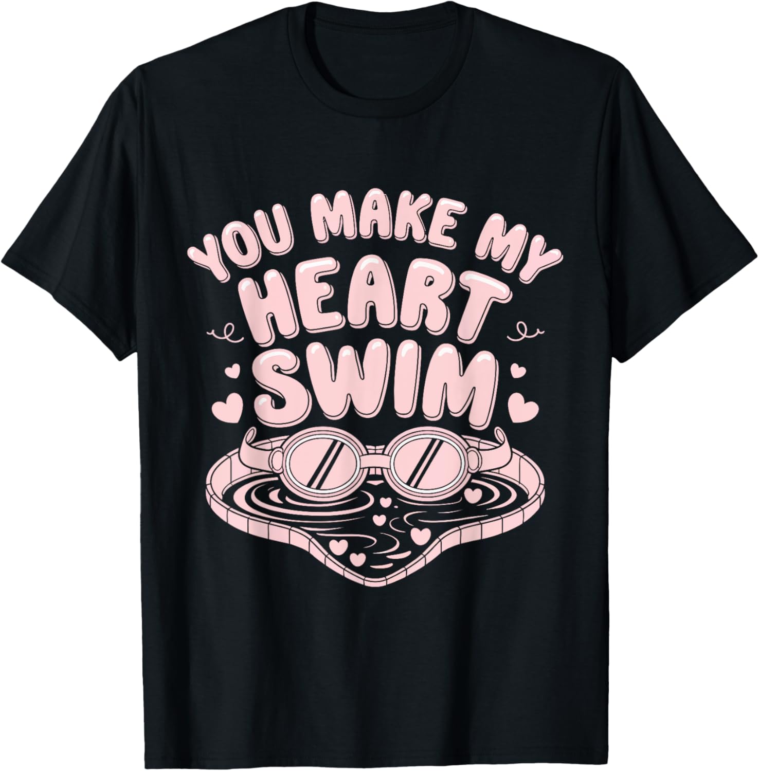Swimmer Valentine's Day You Make My Heart Swim