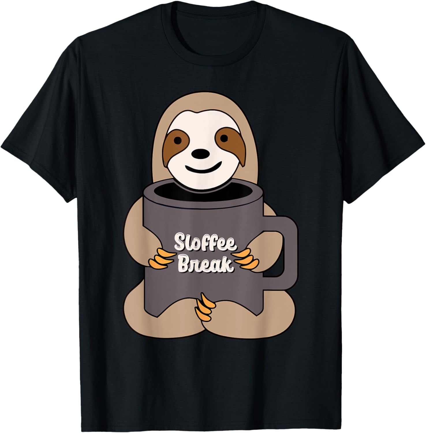 Sloffee Break Funny Sloth & Coffee T-Shirt