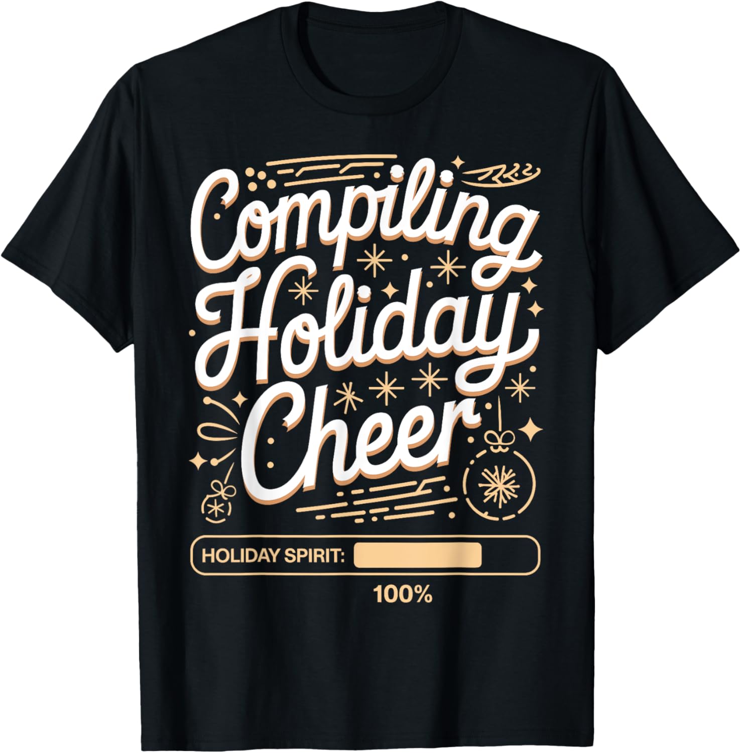 Programmer Compiling Holiday Cheer Christmas Developer