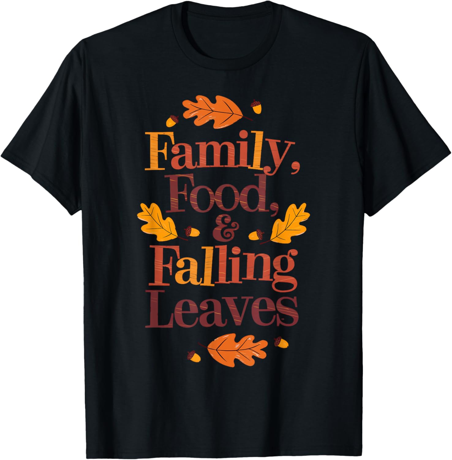 Family Food And Falling Leaves Thanksgiving