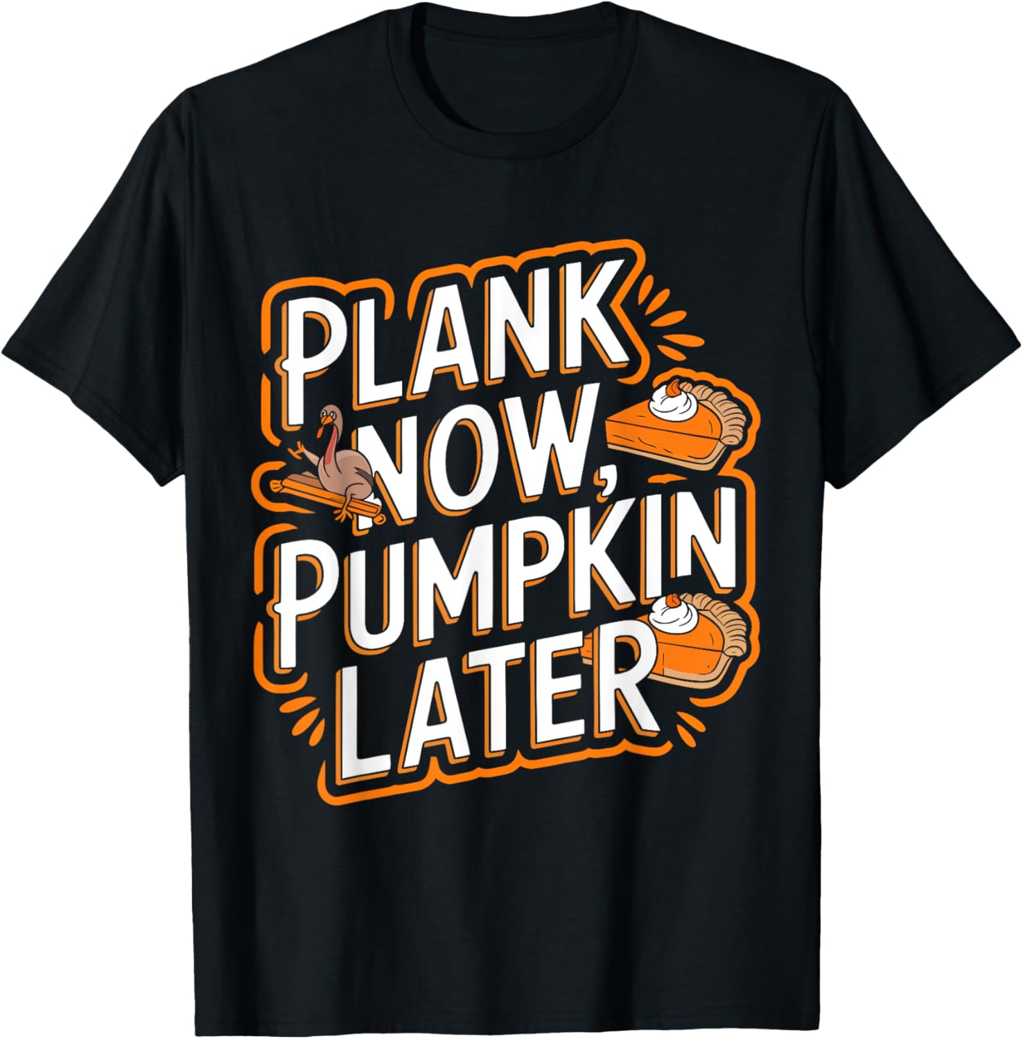 Plank Now Pumpkin Later Gym Workout Thanksgiving