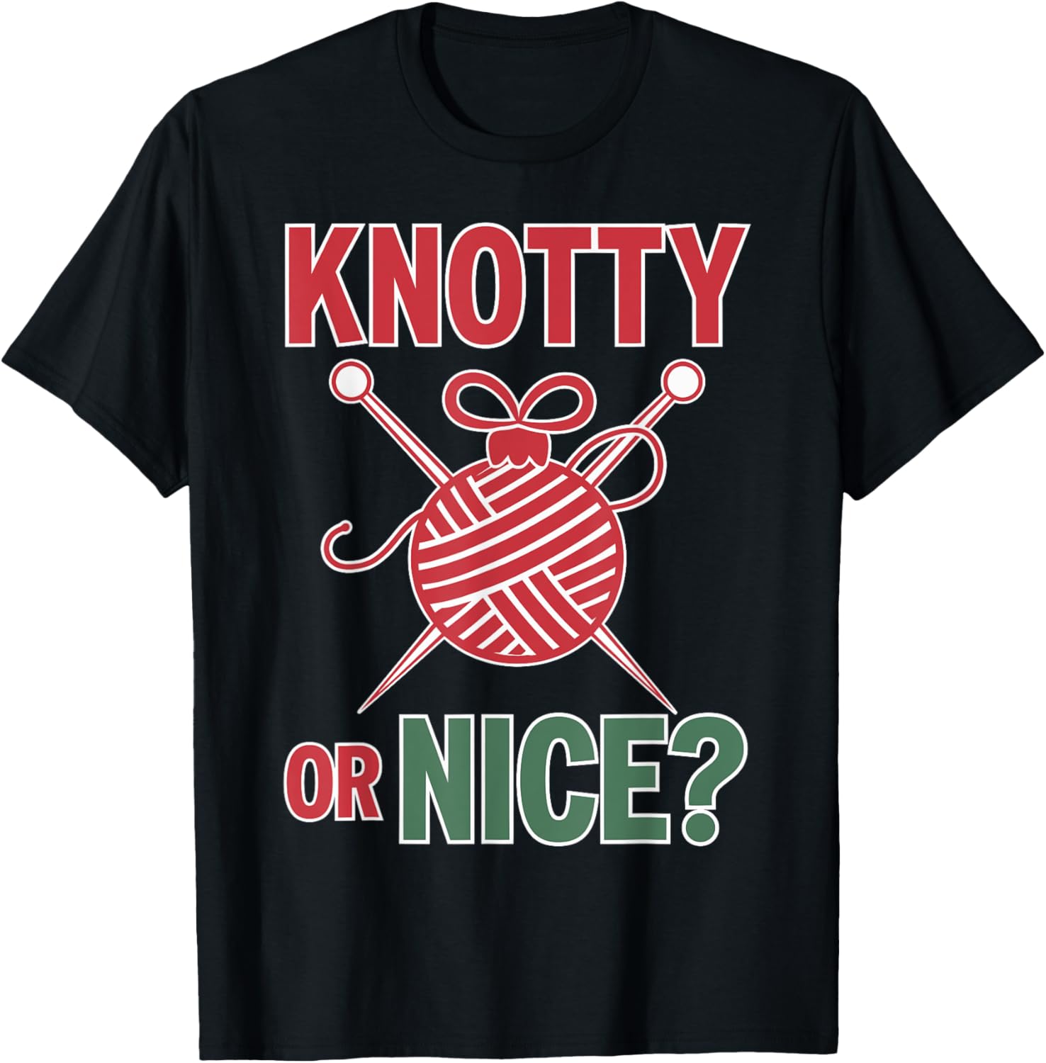 Knitting Christmas Knotty or Nice