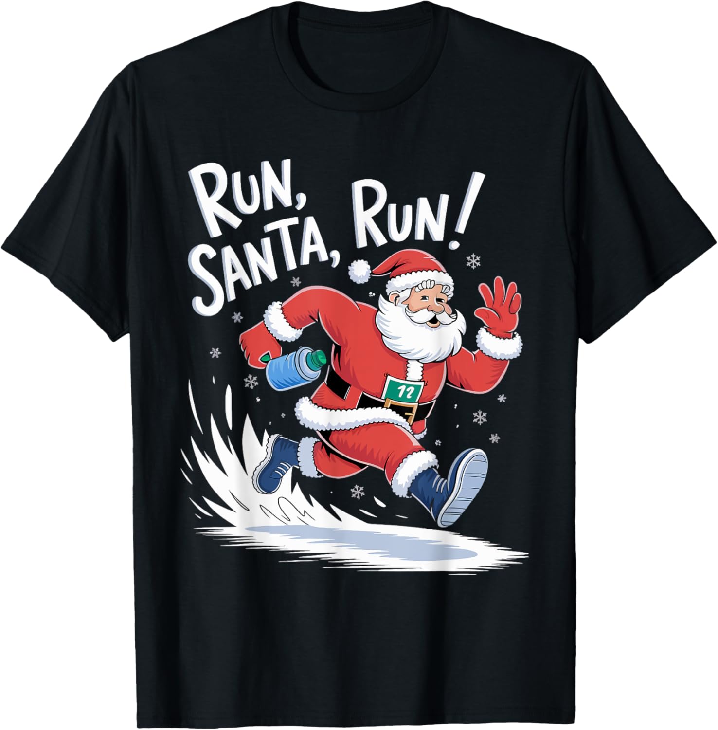 Running Santa Christmas
