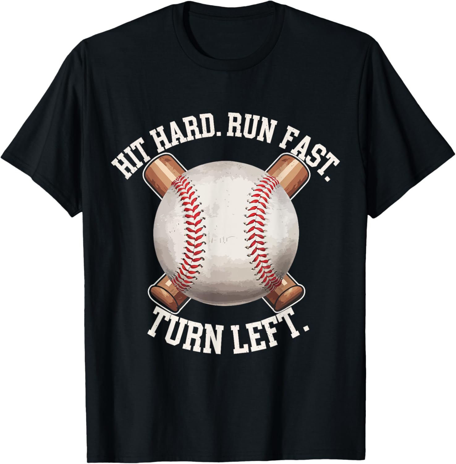 Baseball Hit Hard Run Fast Turn Left