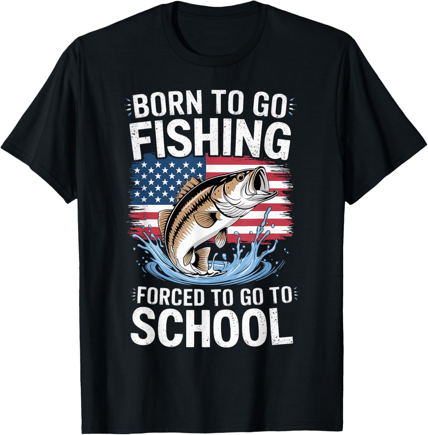Born To Go Fishing Forced To Go To School