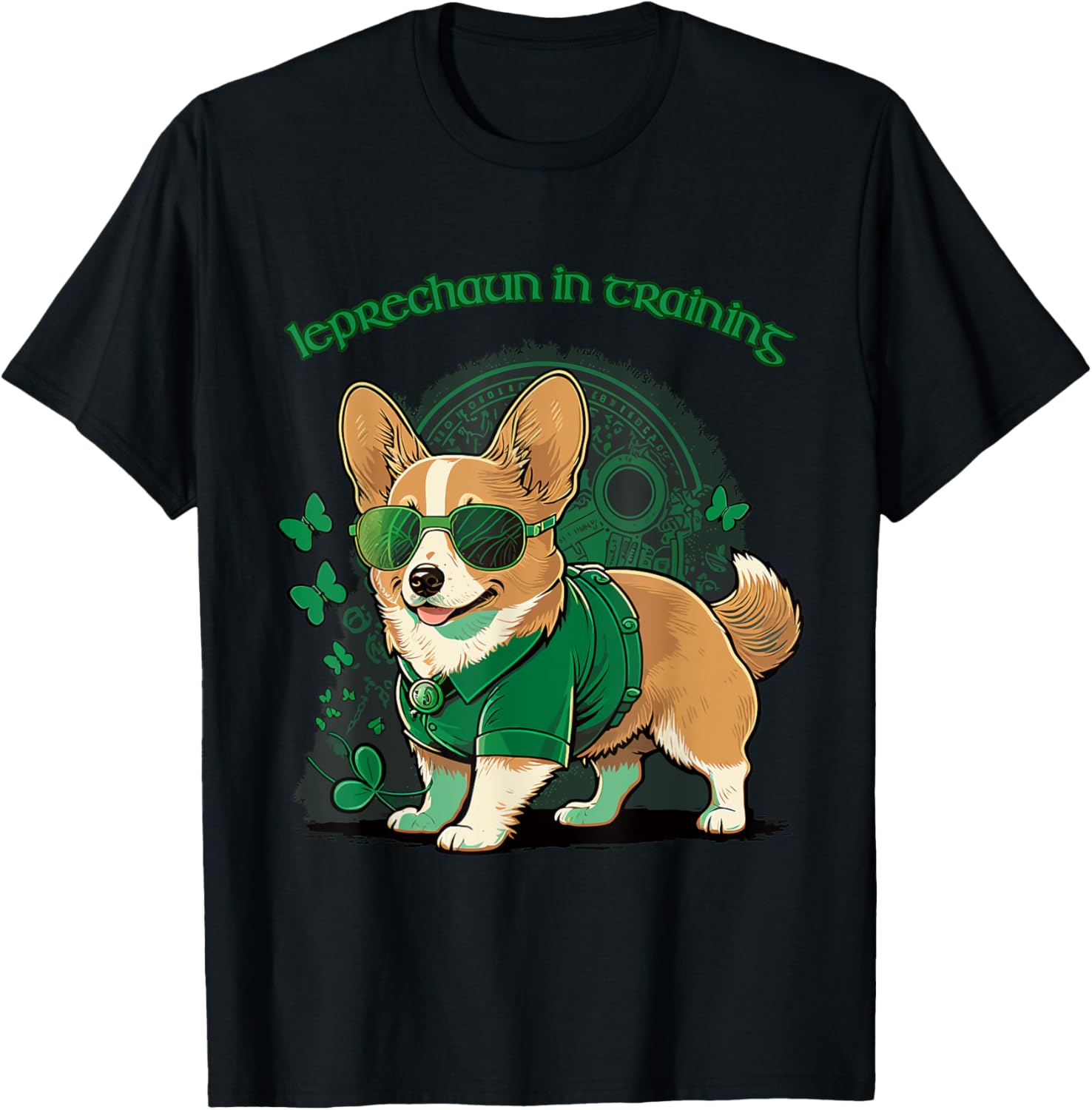 St. Patrick's Day Corgi Dog Leprechaun in Training
