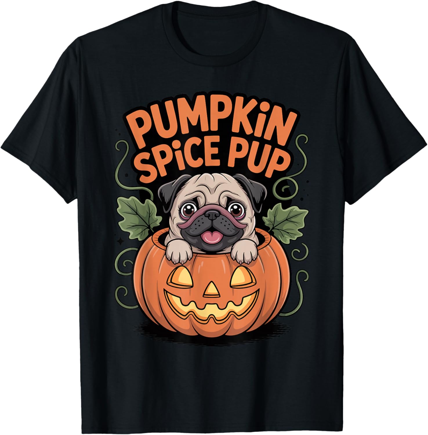 Halloween Dog Pug Pumpkin Spice Pup