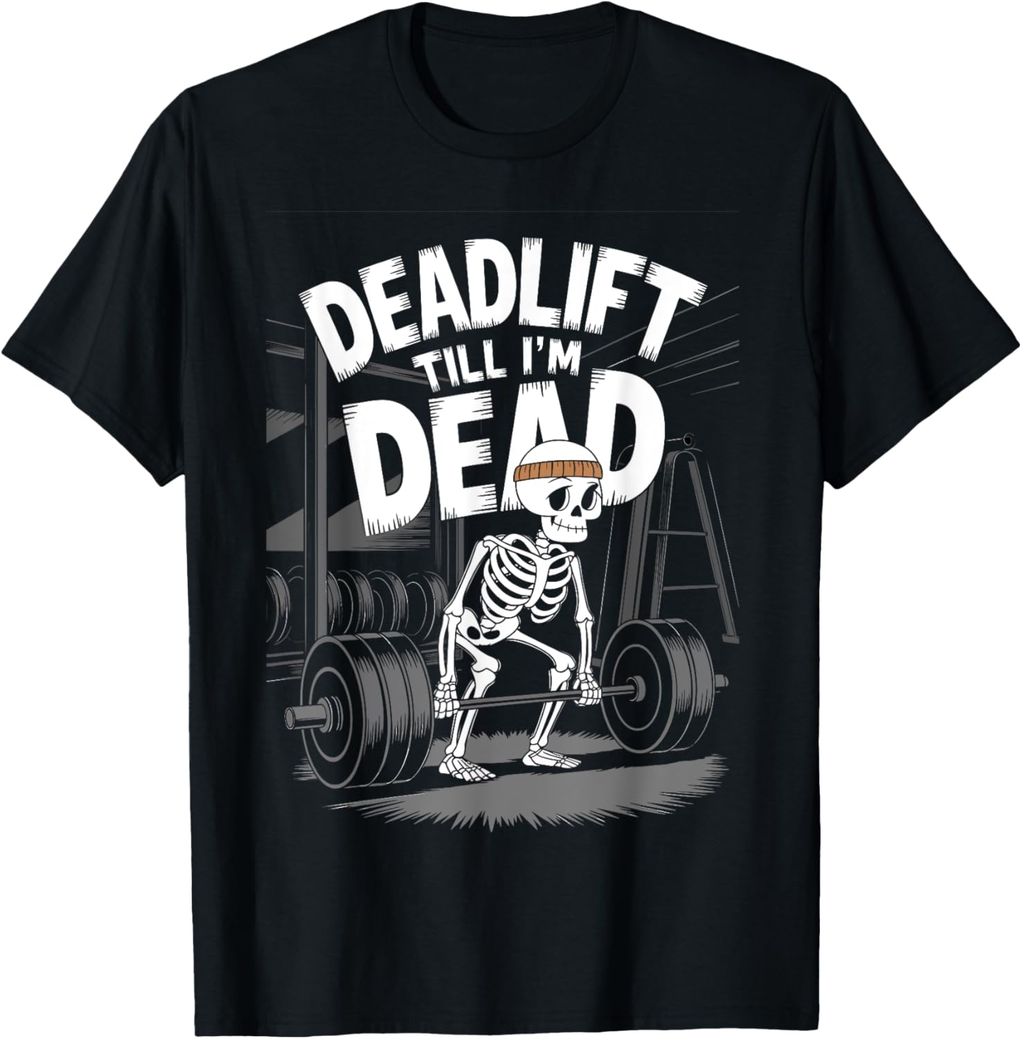Deadlift Gym Funny Skeleton