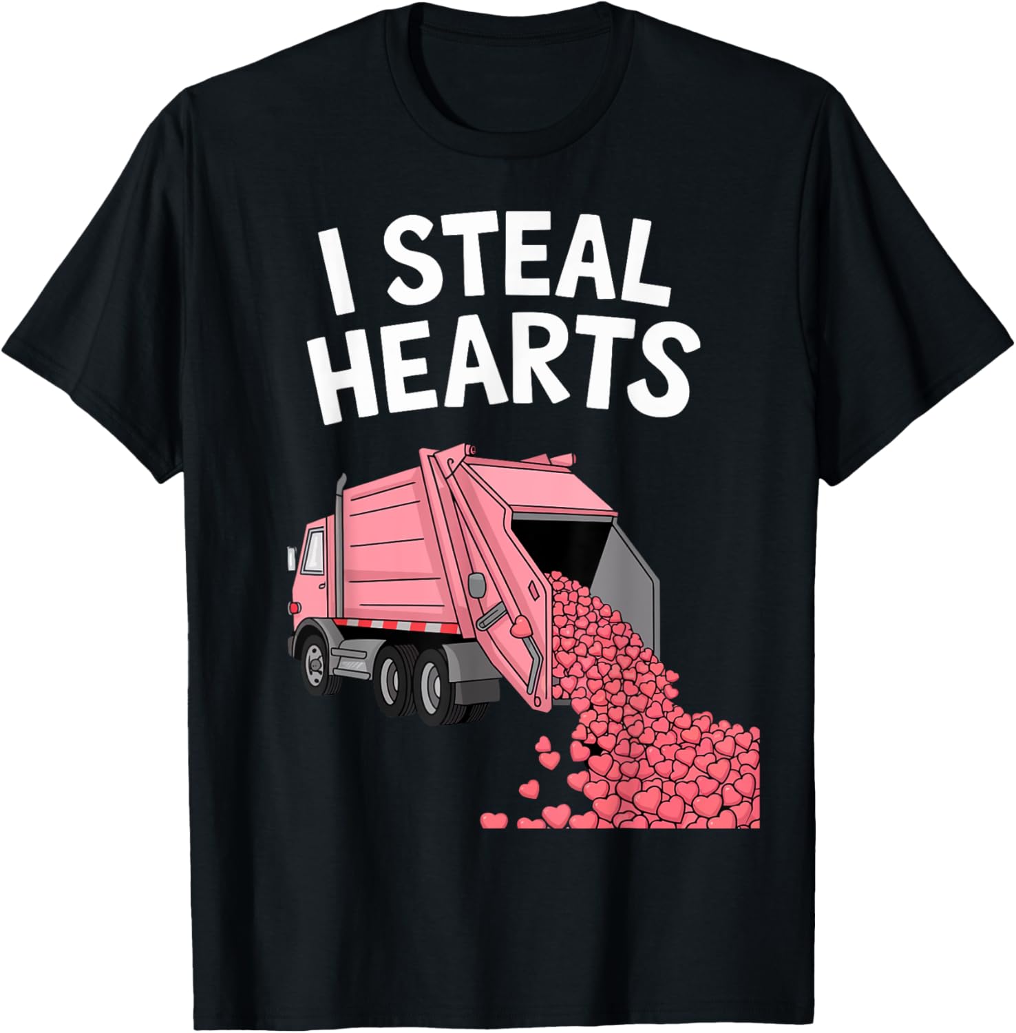 I Steal Hearts Valentine's Day Garbage Truck