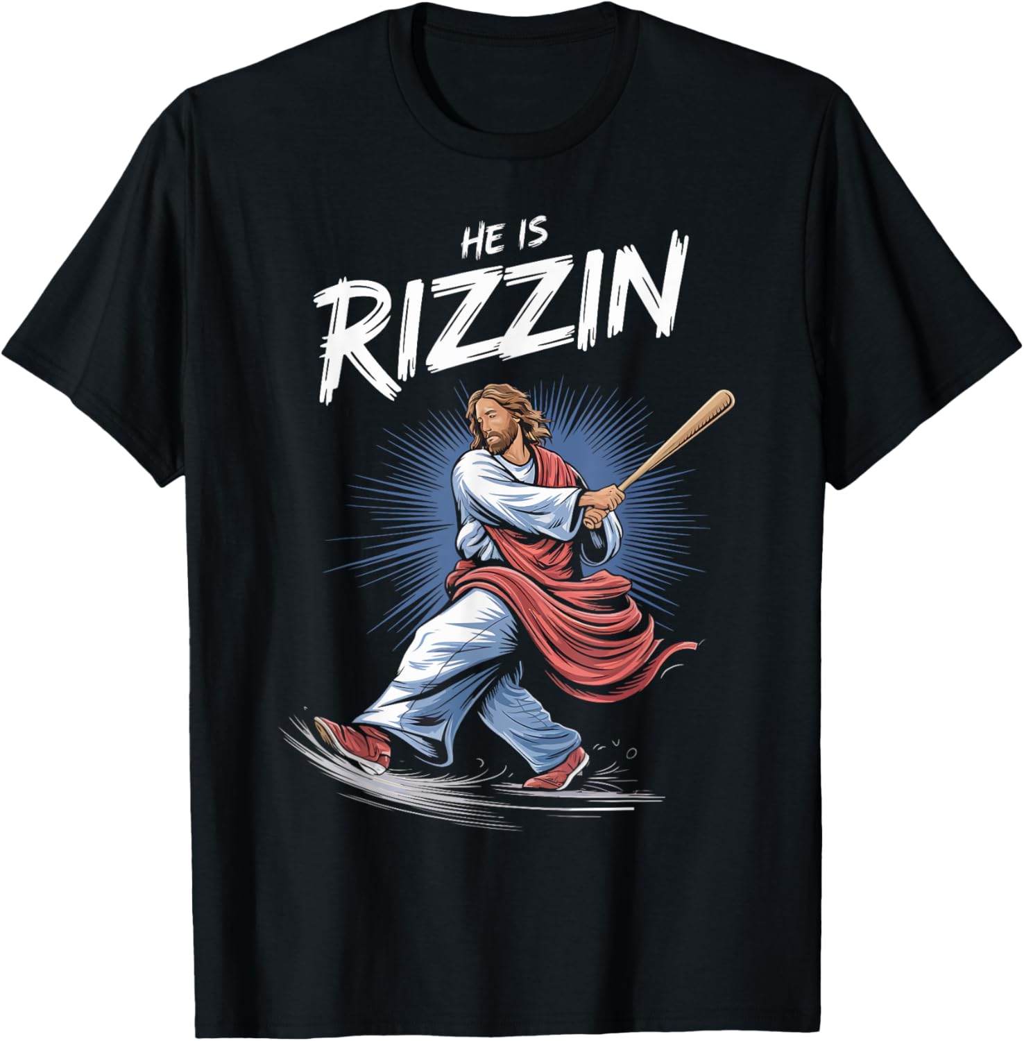 He Is Rizzin Baseball Jesus
