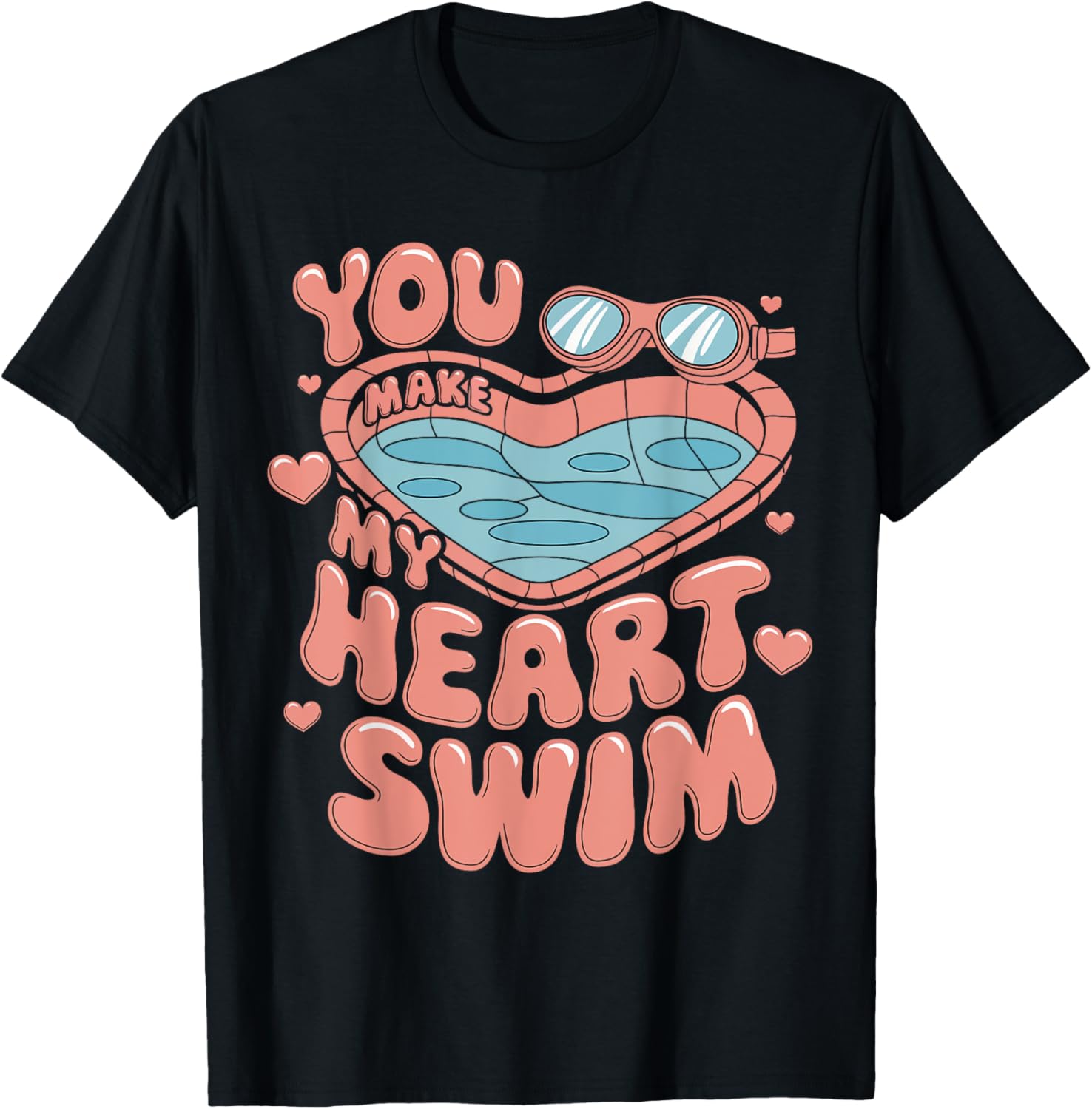 Swimmer Valentine's Day You Make My Heart Swim