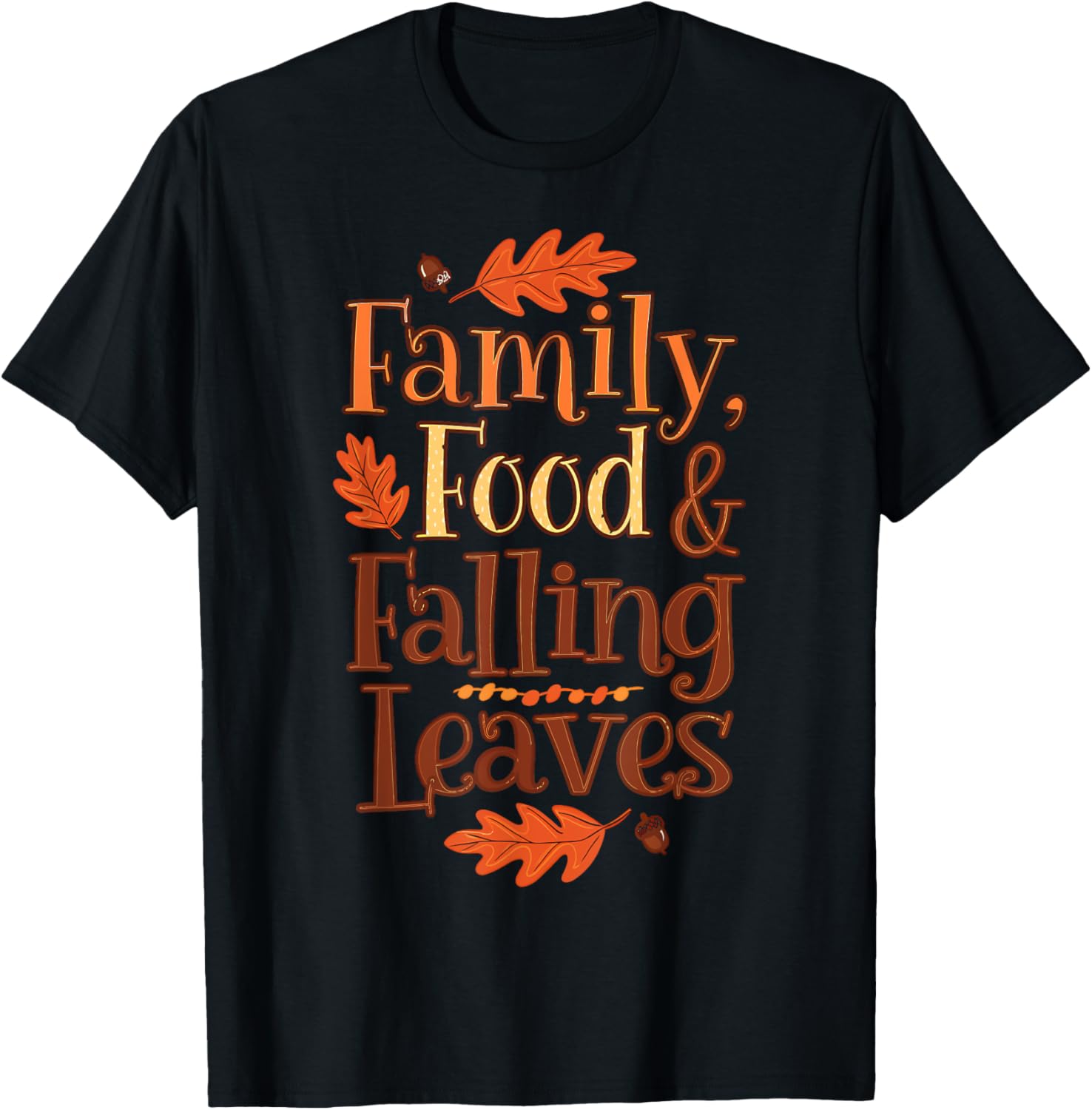 Family Food And Falling Leaves Thanksgiving