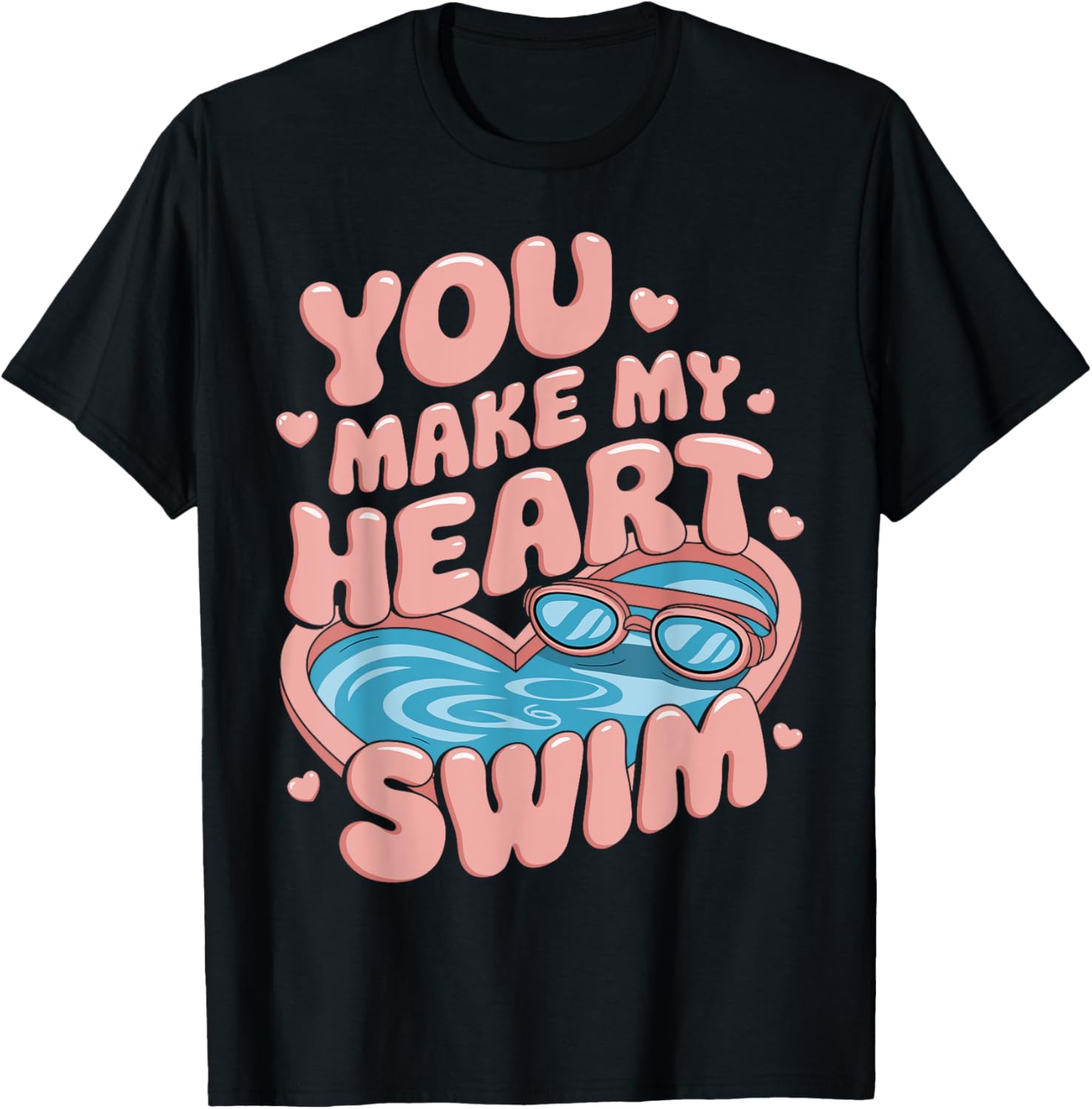 Swimmer Valentine's Day You Make My Heart Swim