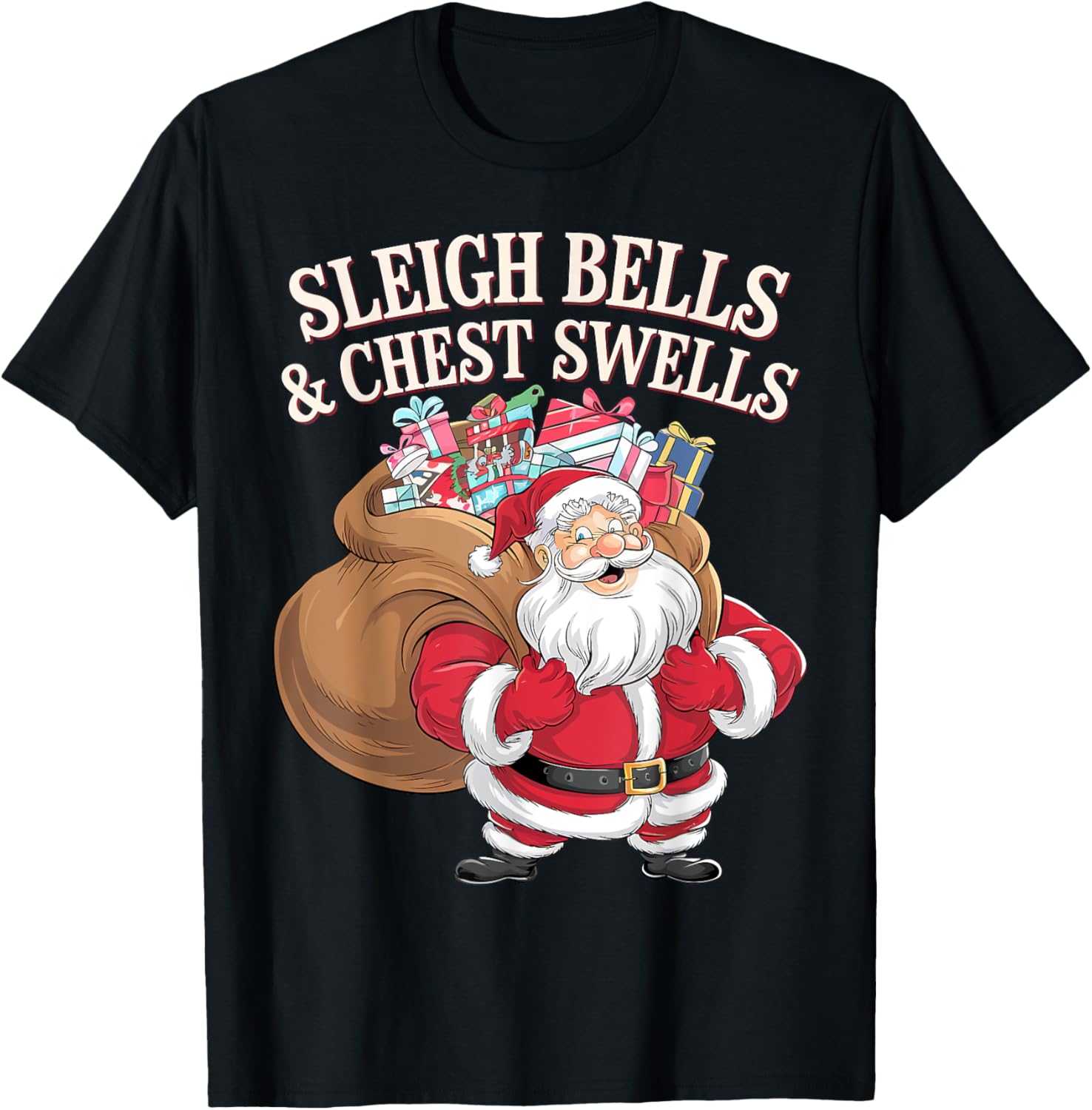 Sleigh Bells & Chest Swells Gym Christmas Santa