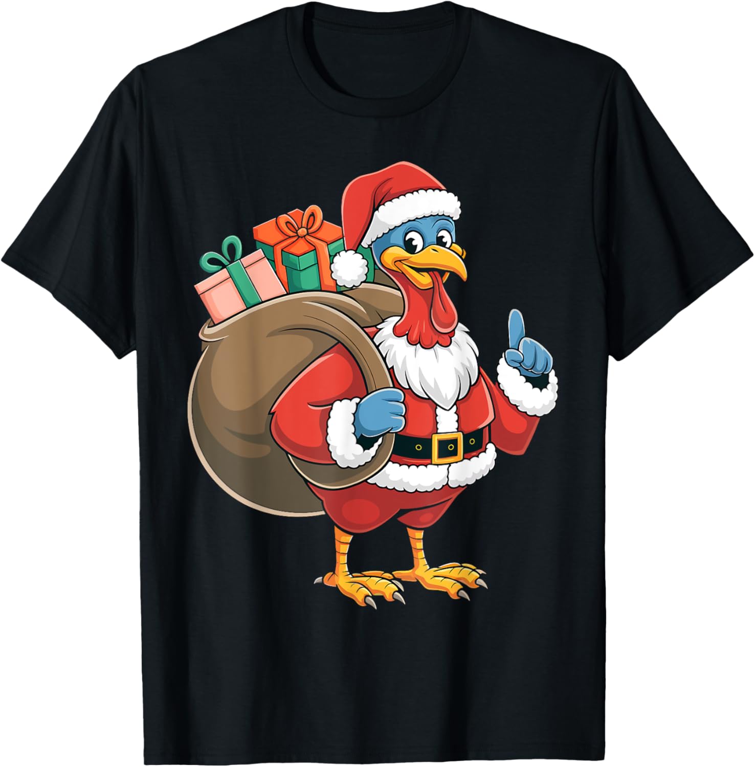 Santa Turkey Christmas Thanksgiving