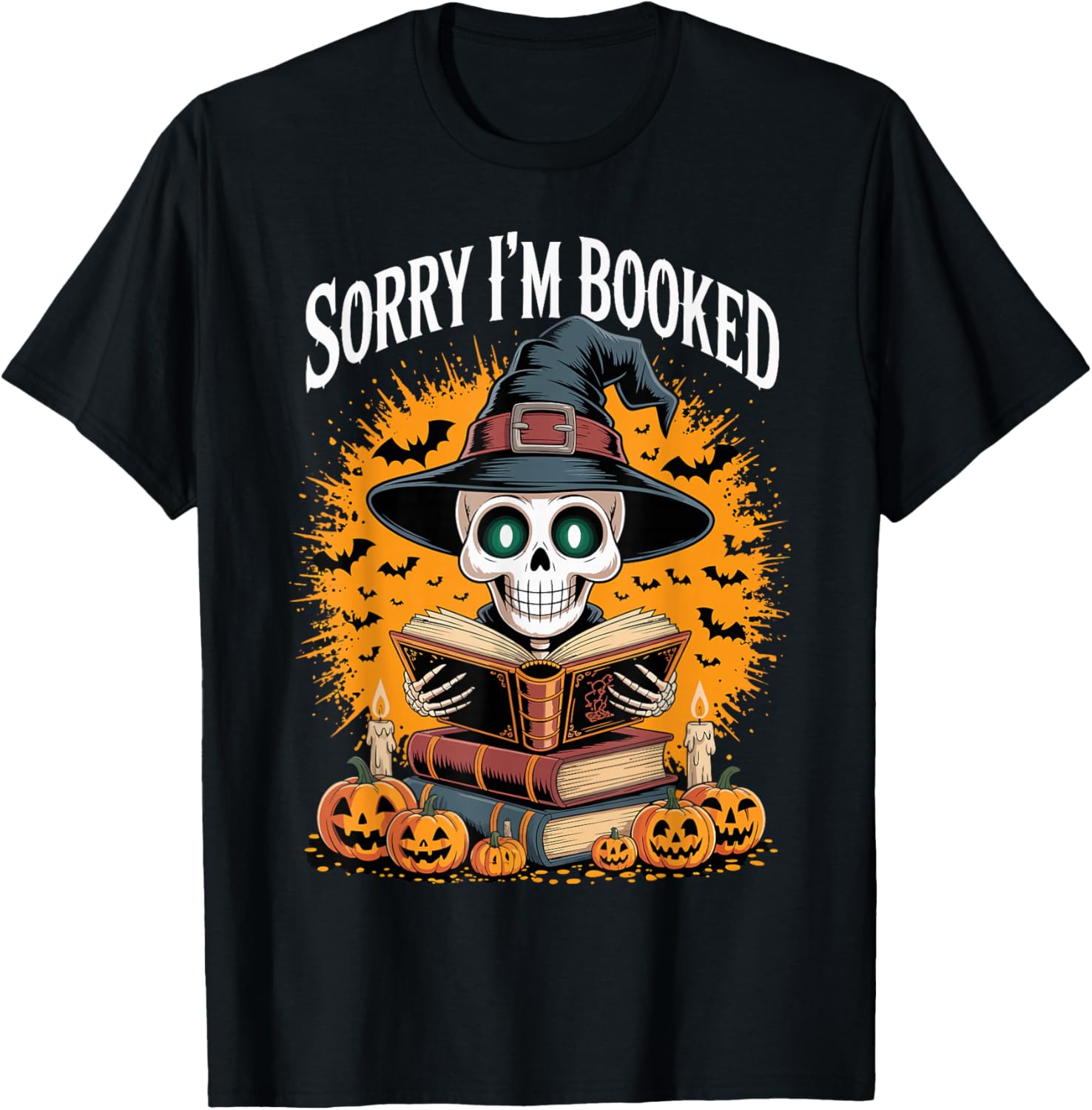 Halloween Book Lover Sorry I'm Booked