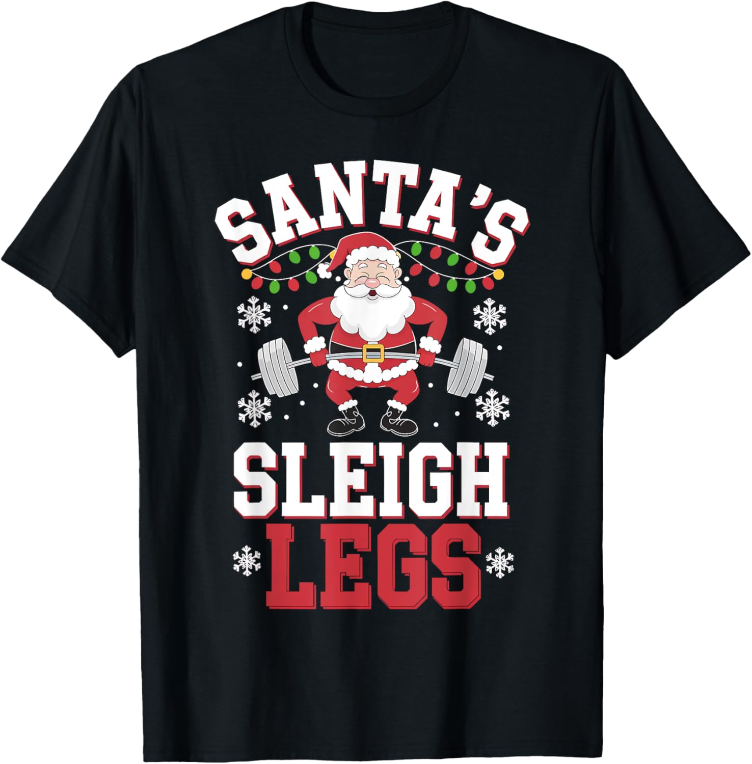 Santa's Sleigh Legs Gym Christmas