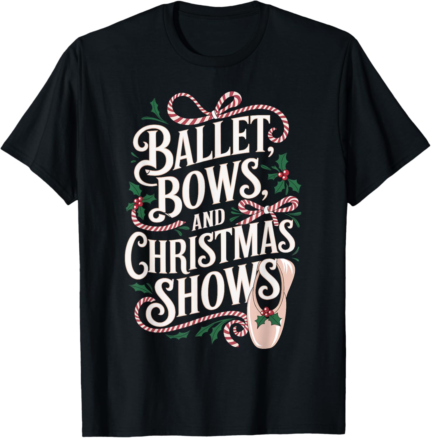 Ballet Bows and Christmas Shows Ballerina