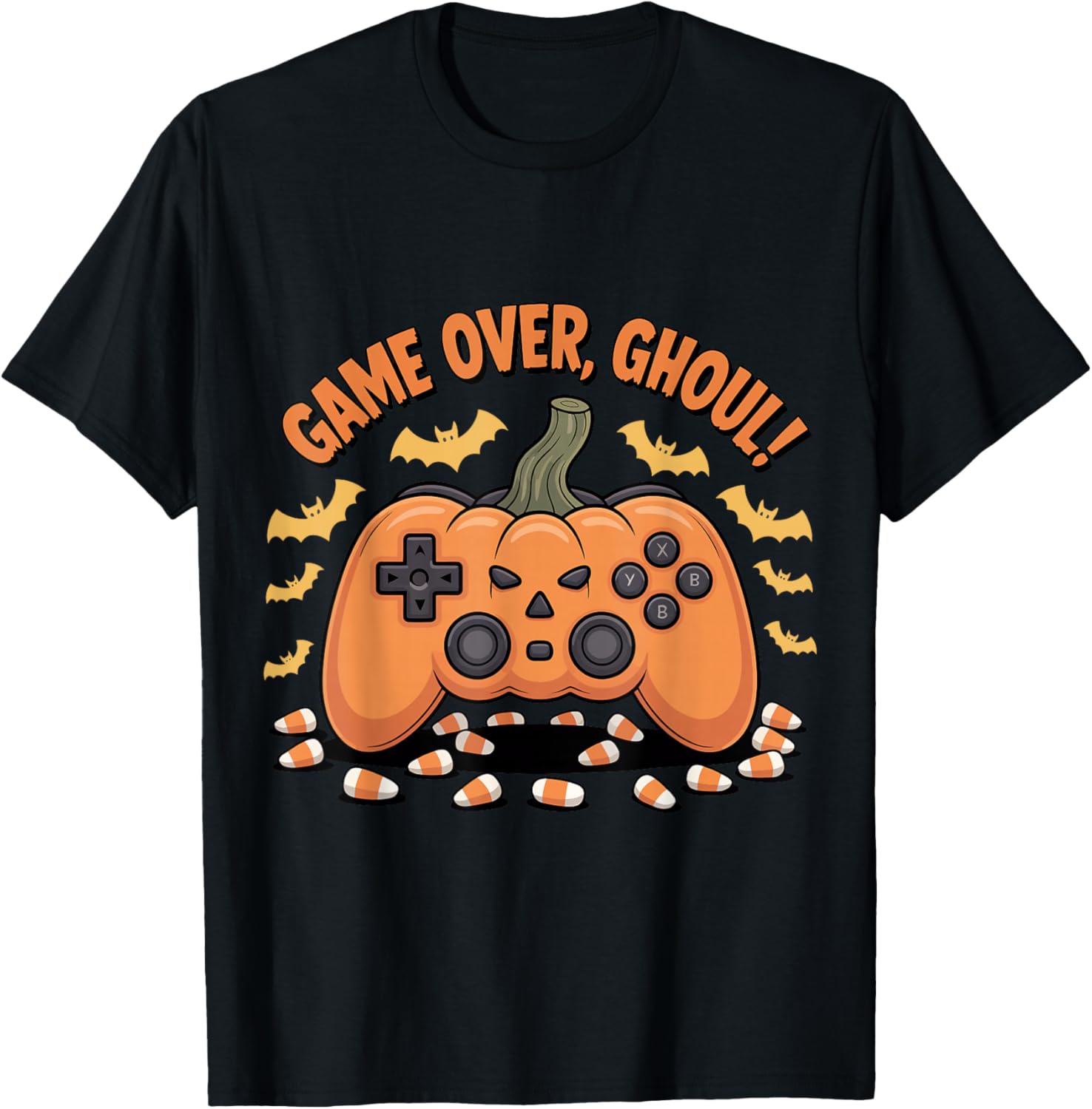 Halloween Gamer Pumpkin Game Over Ghoul