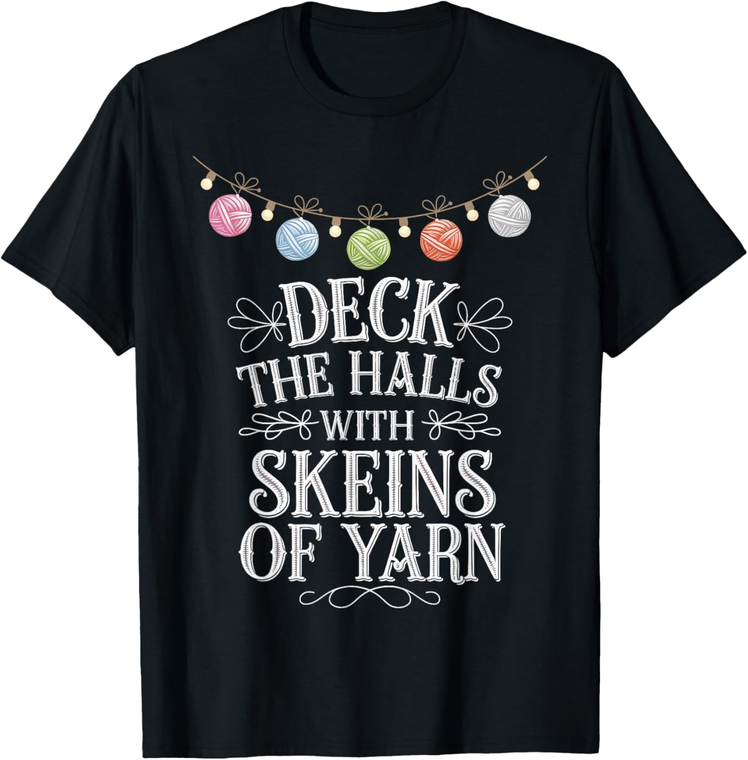 Deck The Halls With Skeins of Yarn Knitting Christmas