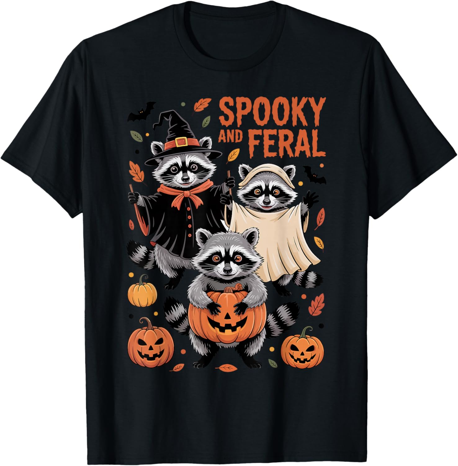 Halloween Racoon Spooky and Ferral