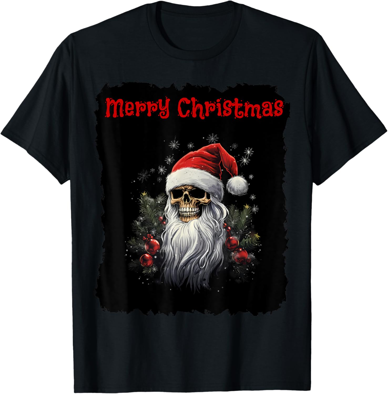 Merry Christmas Santa Skeleton