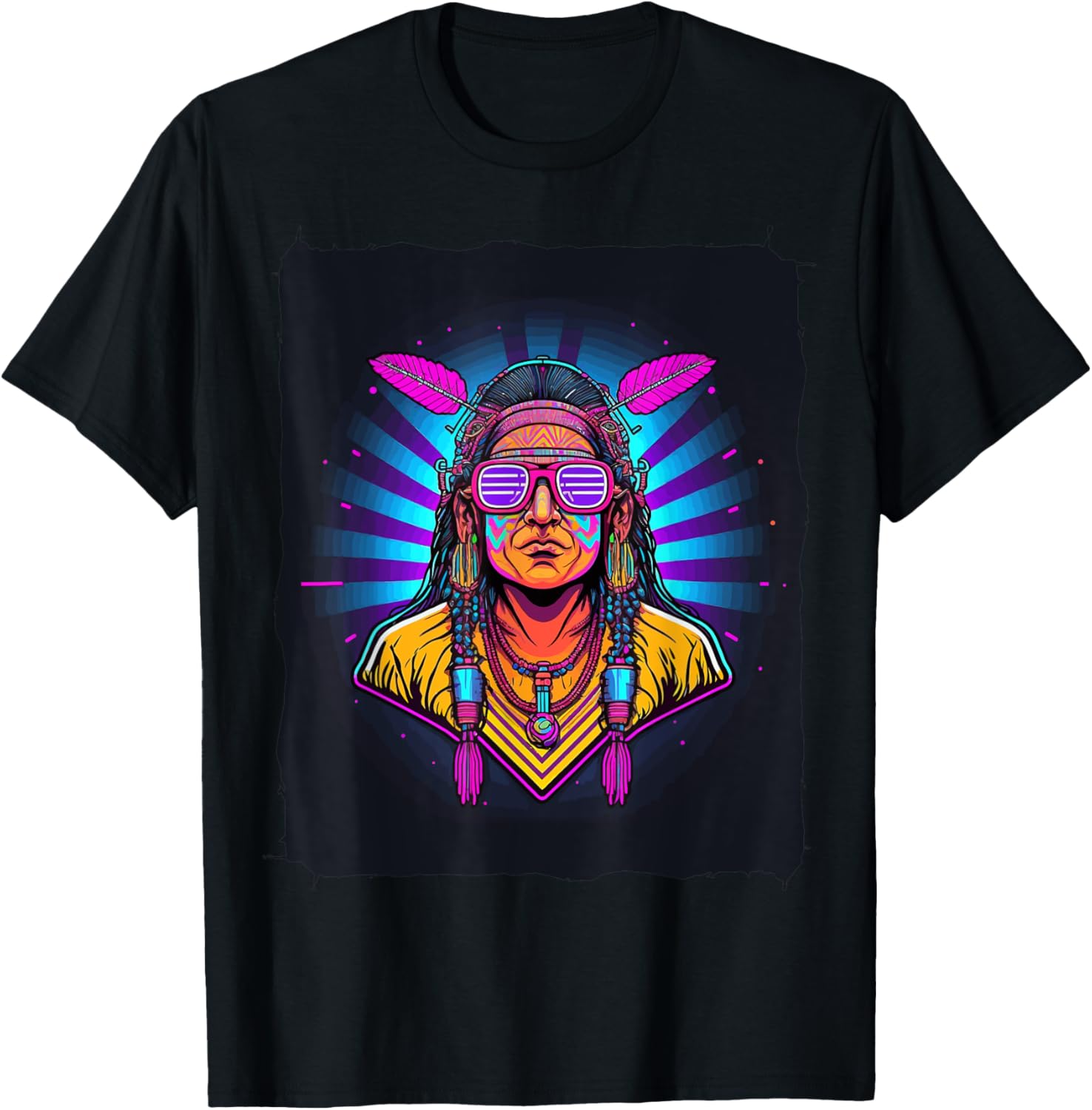 Native American Indian with Sunglasses