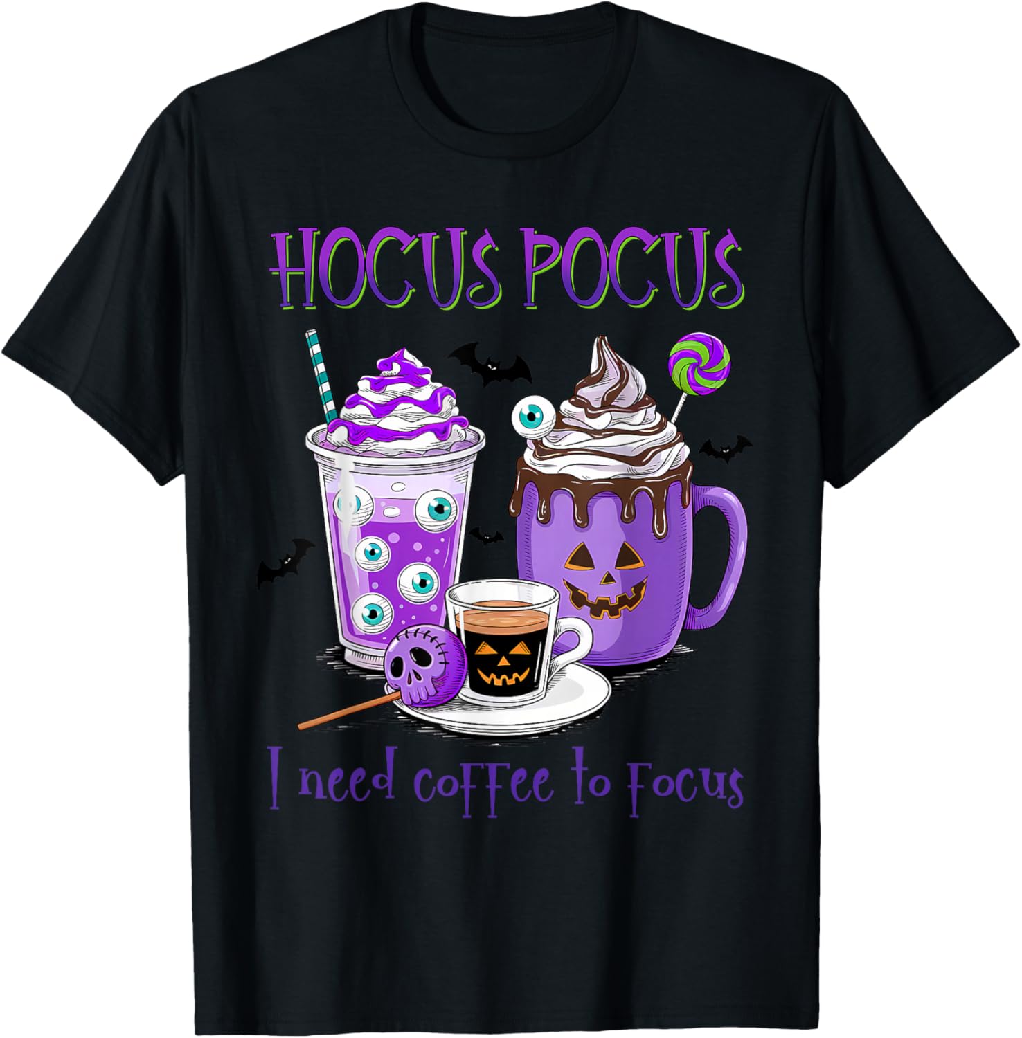 Halloween I Need Coffee To Focus