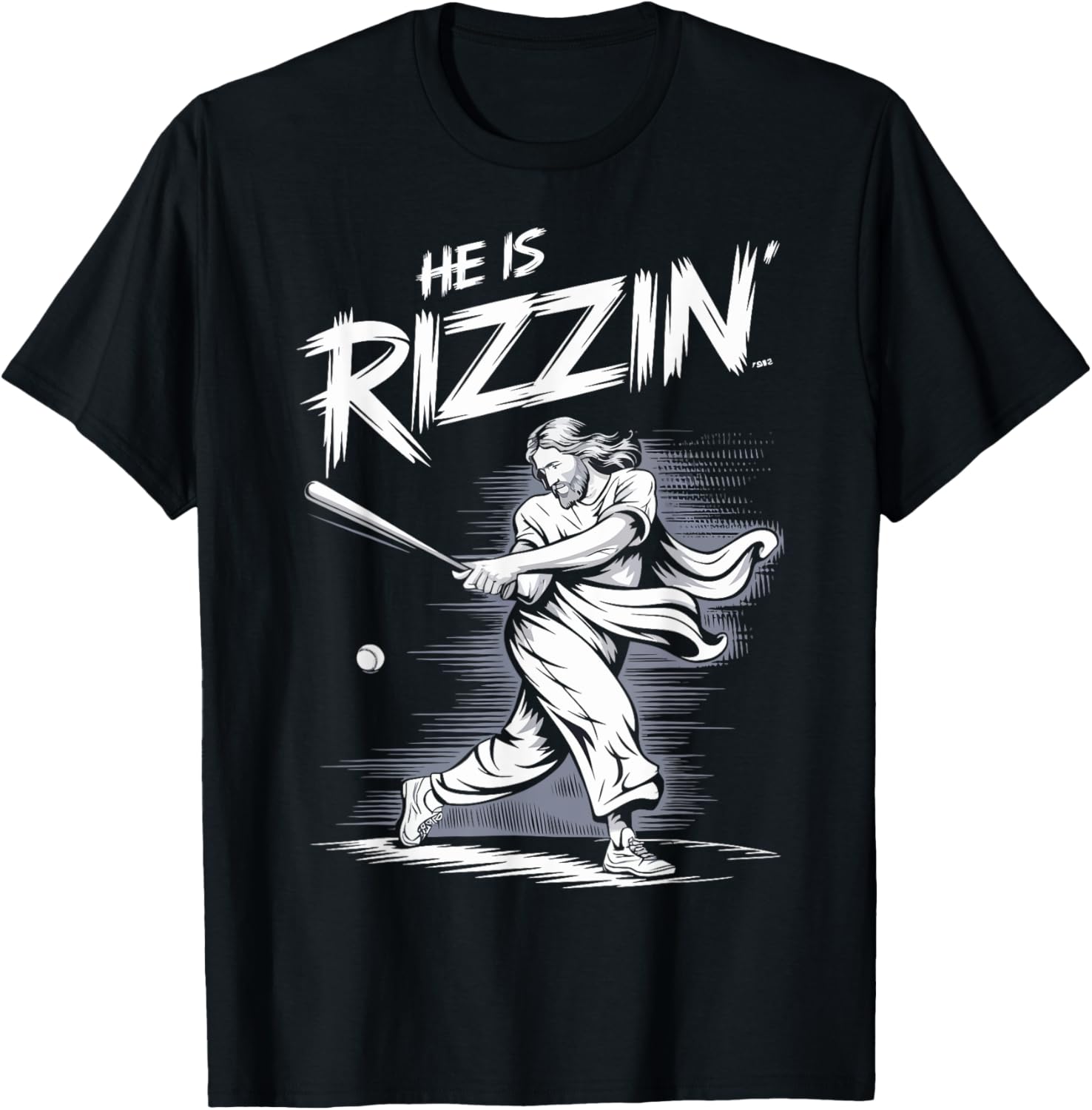 He Is Rizzin Baseball Jesus