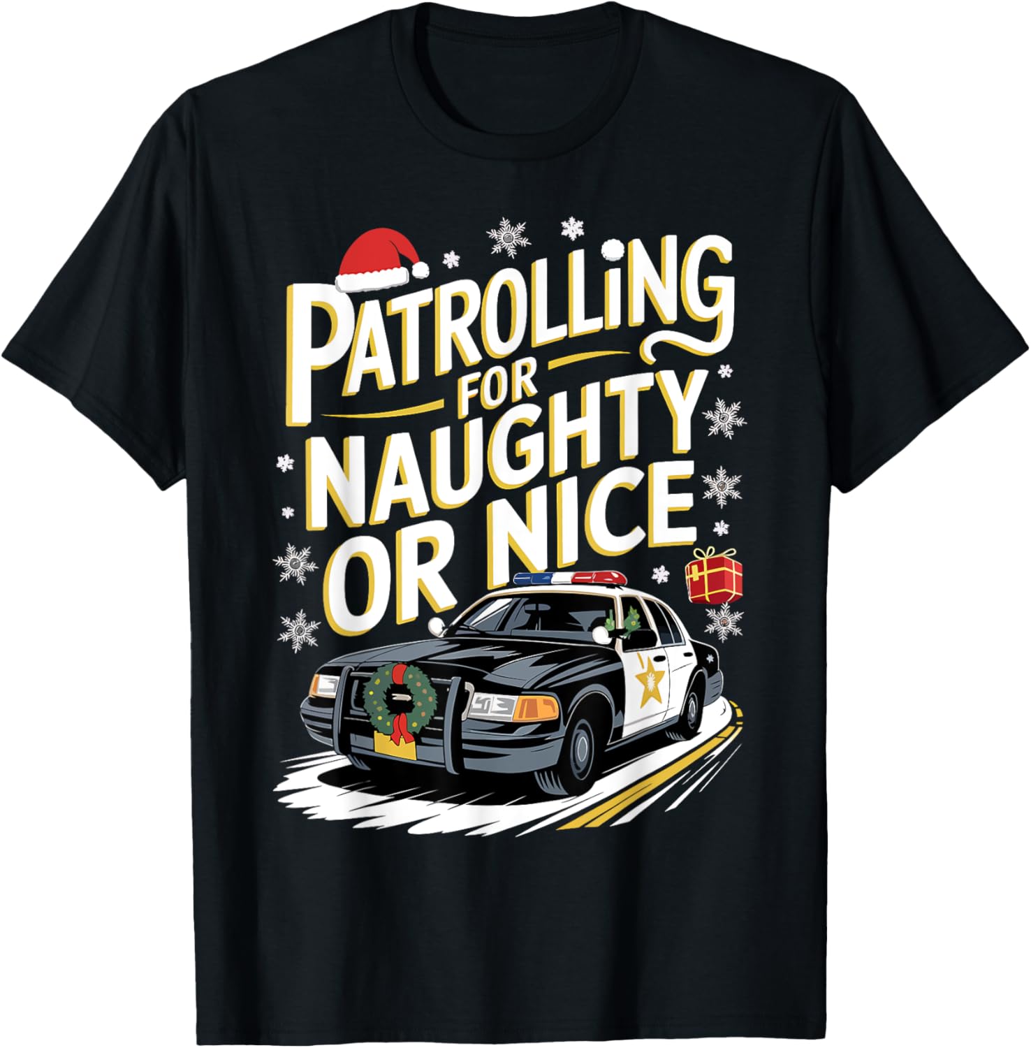 Police Christmas Patrolling For Naughty Or Nice