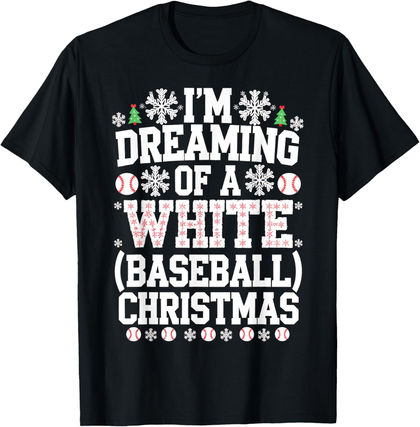 I'm Dreaming Of a White Baseball Christmas