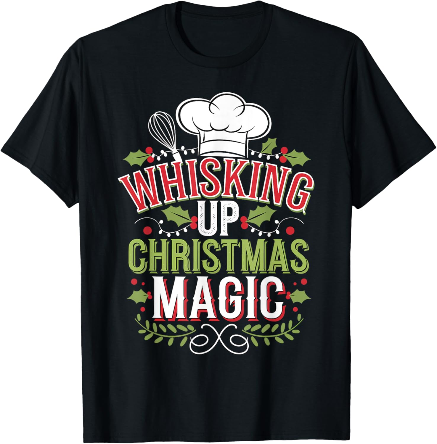 Chef Whisking Up Christmas Magic Baking