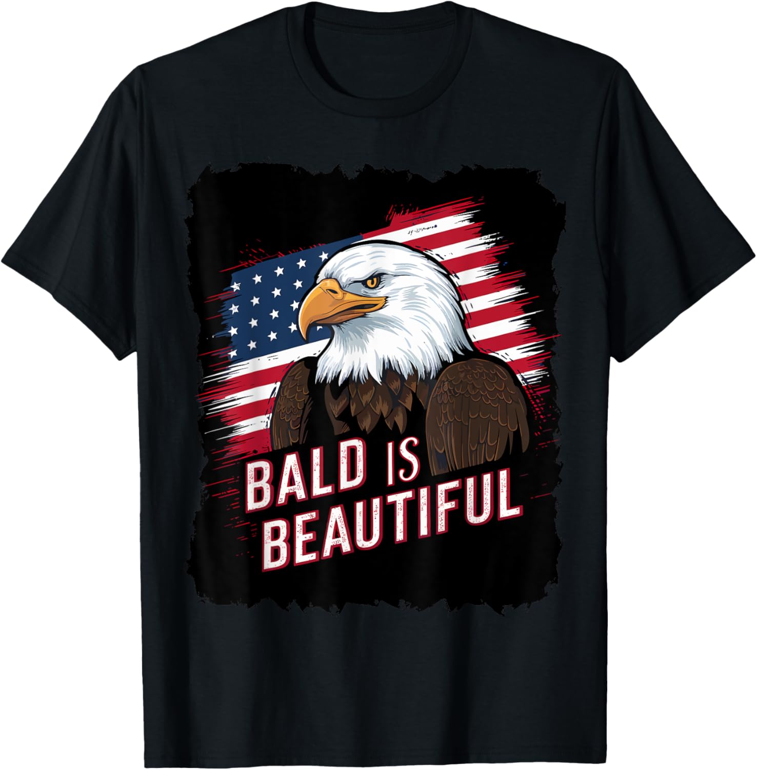 Bald Is Beautiful 4th of July Independence Day Bald Eagle