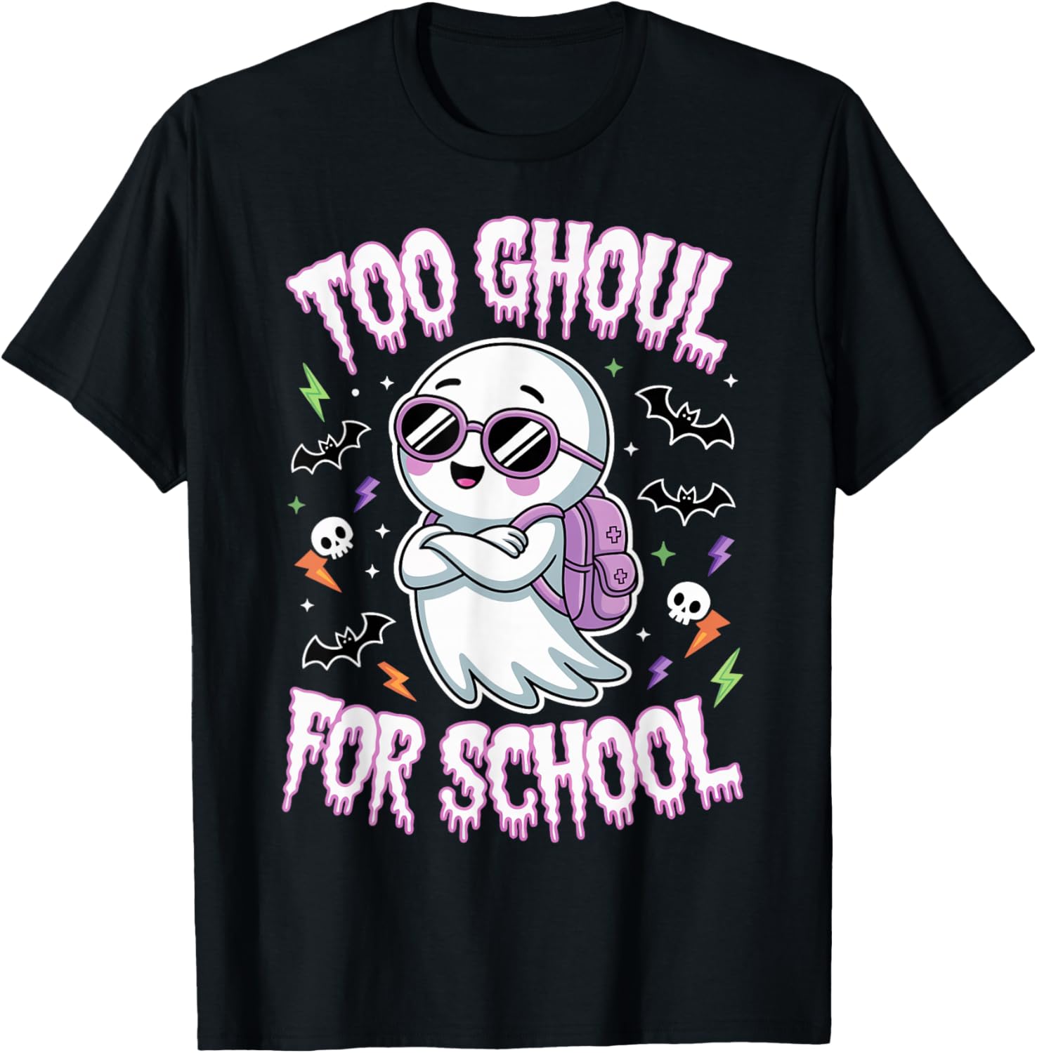 Halloween Too Ghoul For School Funny Ghost