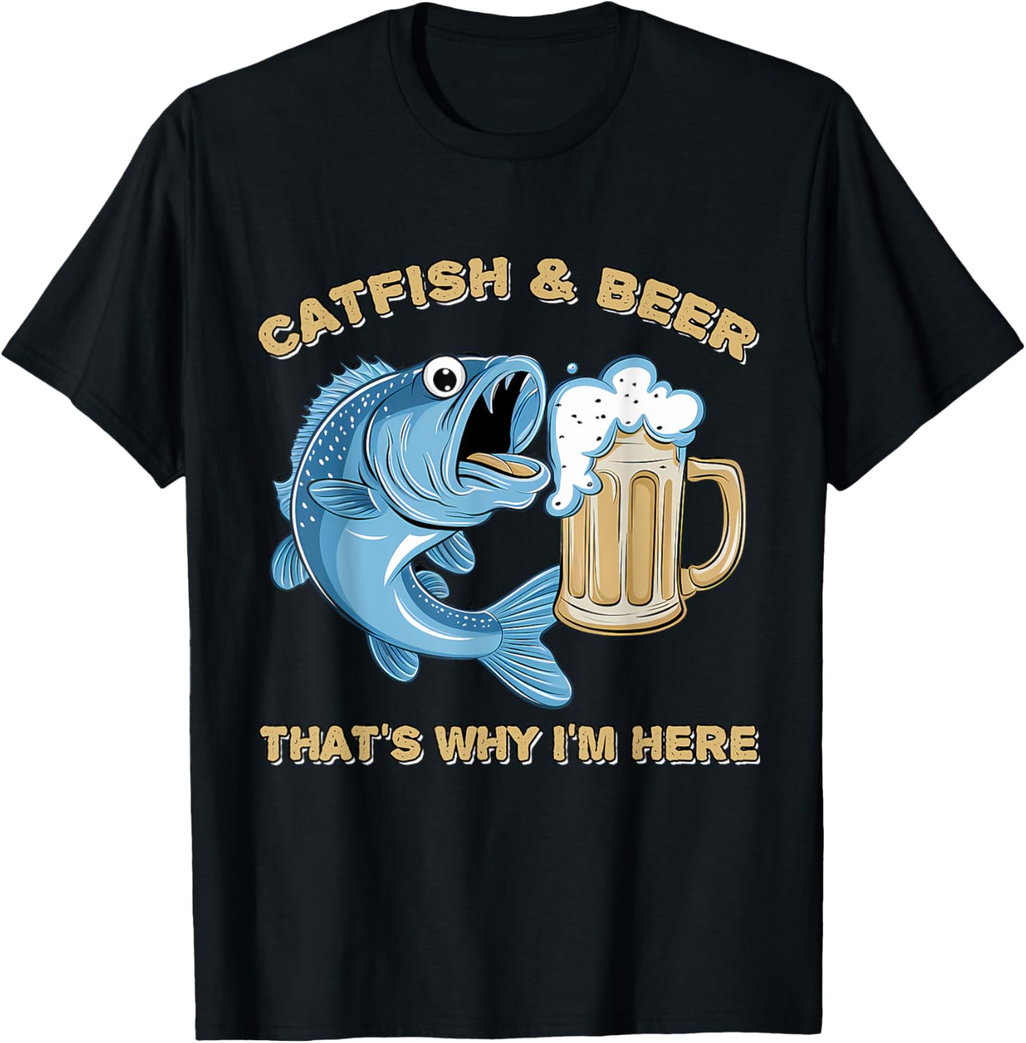 Fishing Funny Catfish and Beer