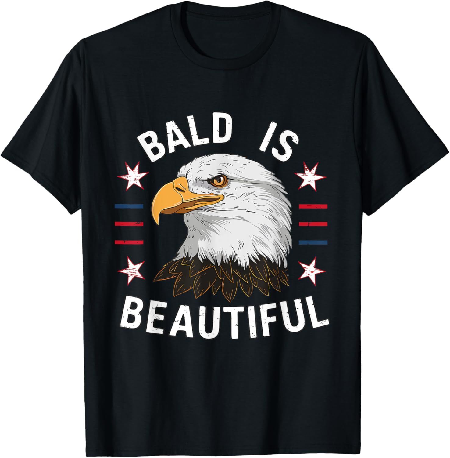Bald Is Beautiful 4th of July Independence Day Bald Eagle